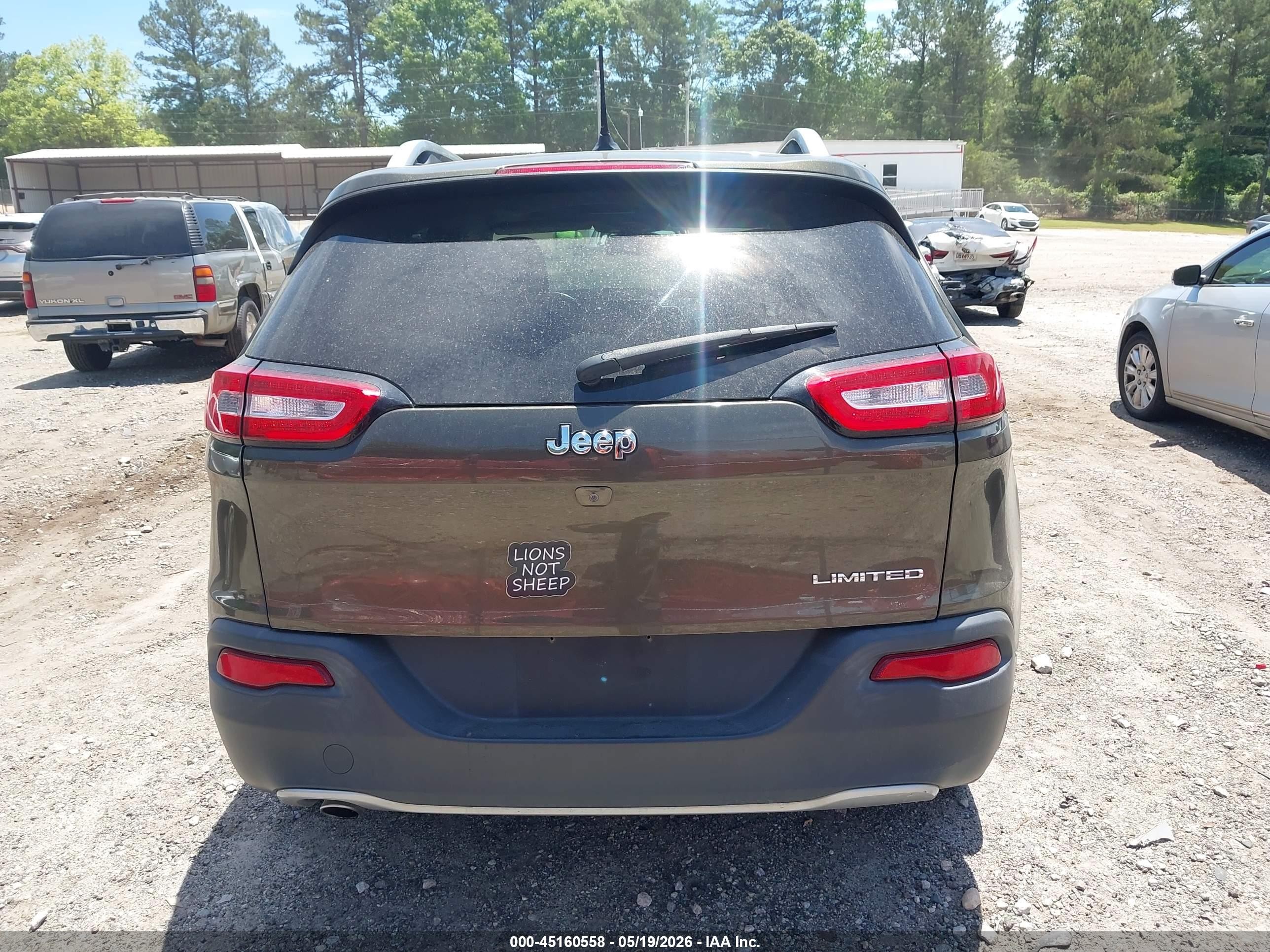 2015 Jeep Cherokee Limited Зеленый vin: 1C4PJLDB5FW701289