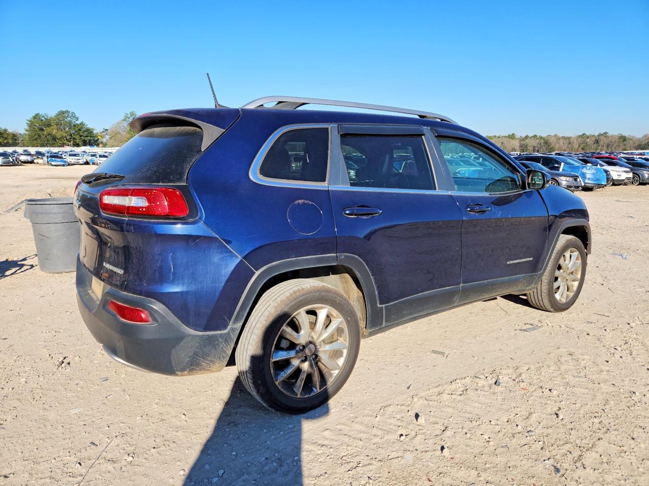 2016 Jeep Cherokee Limited Blue vin: 1C4PJLDB5GW247627