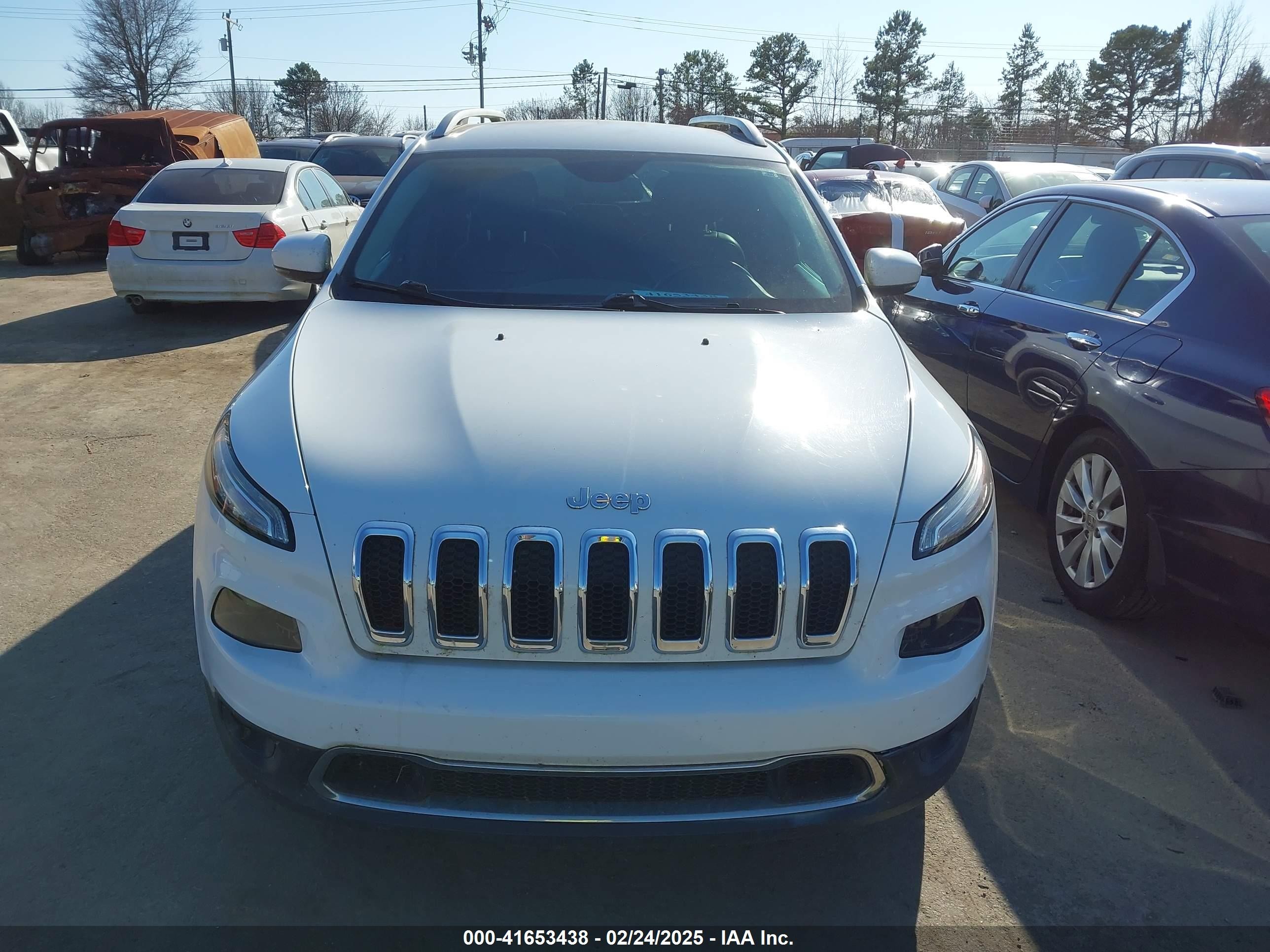 2017 Jeep Cherokee Limited Fwd White vin: 1C4PJLDB5HW534225