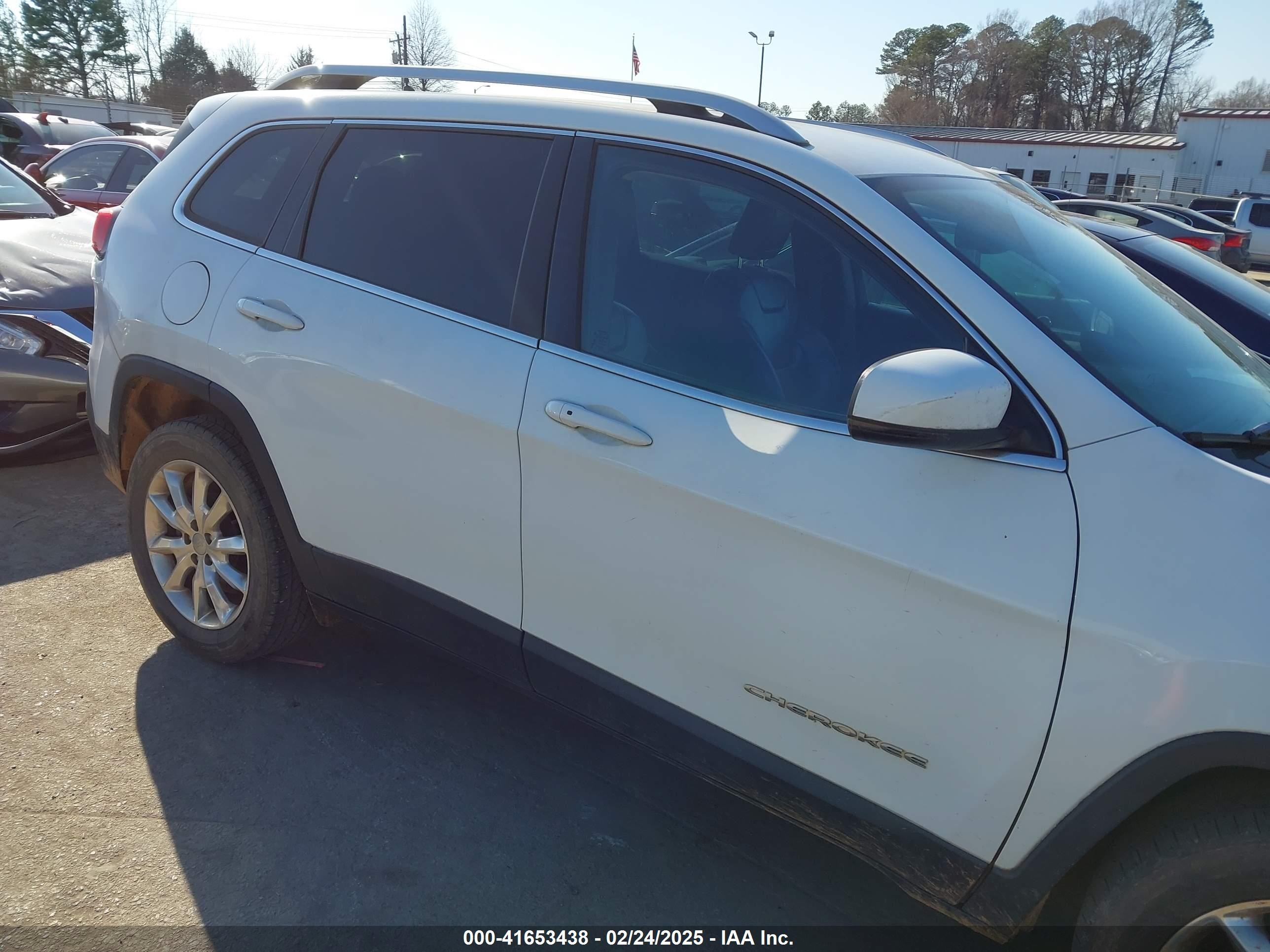 2017 Jeep Cherokee Limited Fwd White vin: 1C4PJLDB5HW534225