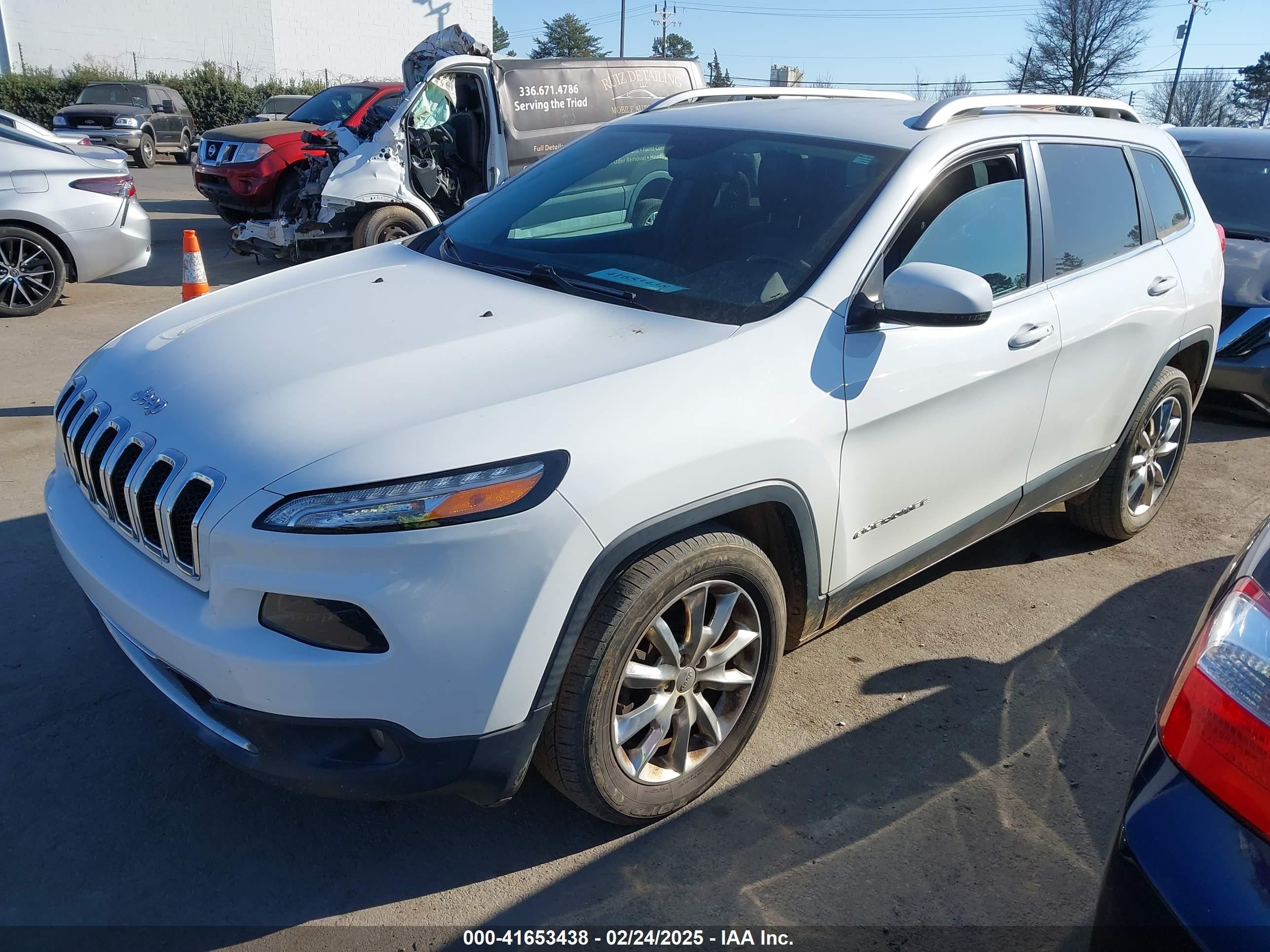 2017 Jeep Cherokee Limited Fwd White vin: 1C4PJLDB5HW534225