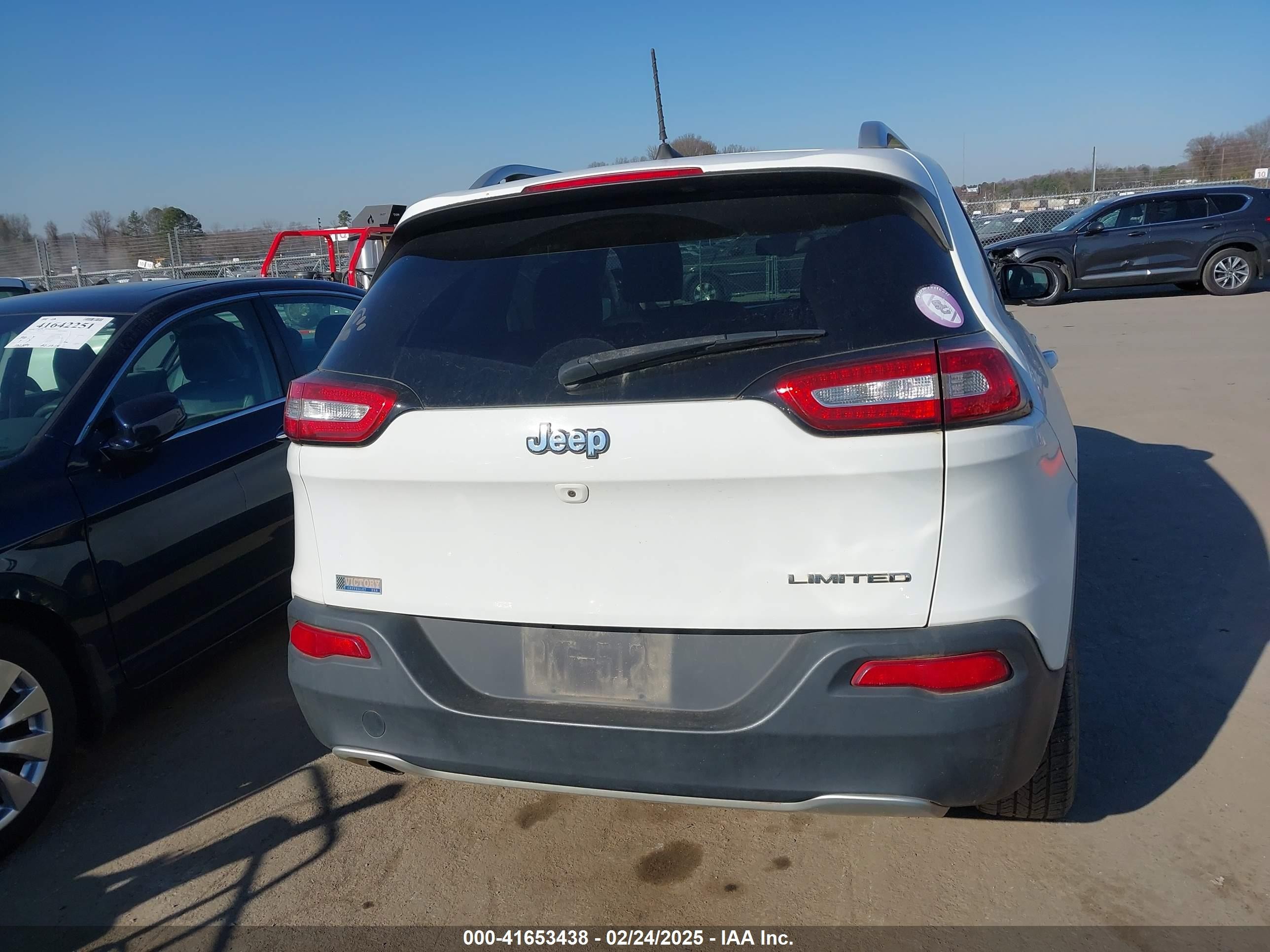 2017 Jeep Cherokee Limited Fwd White vin: 1C4PJLDB5HW534225