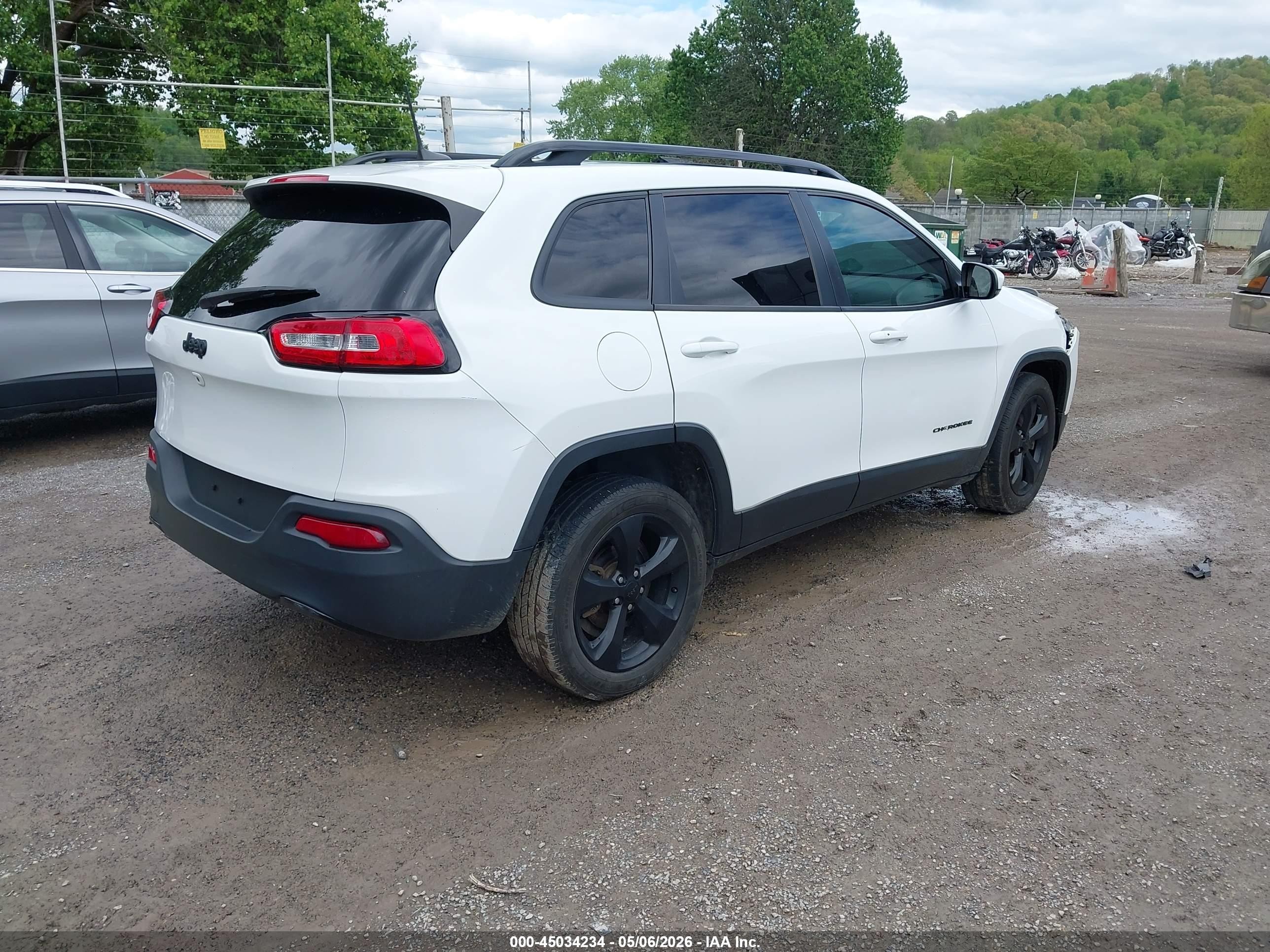 2017 Jeep Cherokee High Altitude Fwd White vin: 1C4PJLDB5HW661718