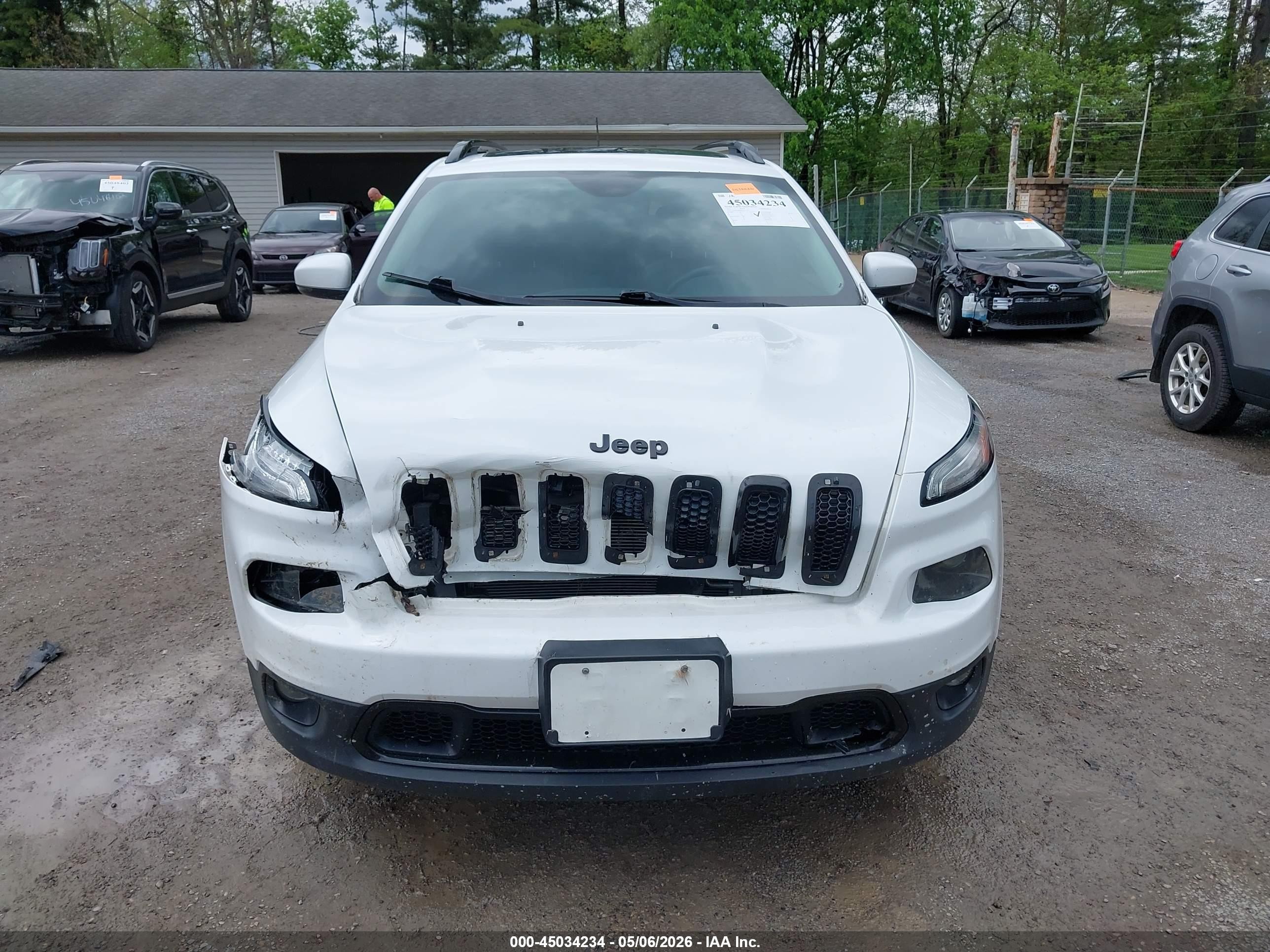 2017 Jeep Cherokee High Altitude Fwd White vin: 1C4PJLDB5HW661718