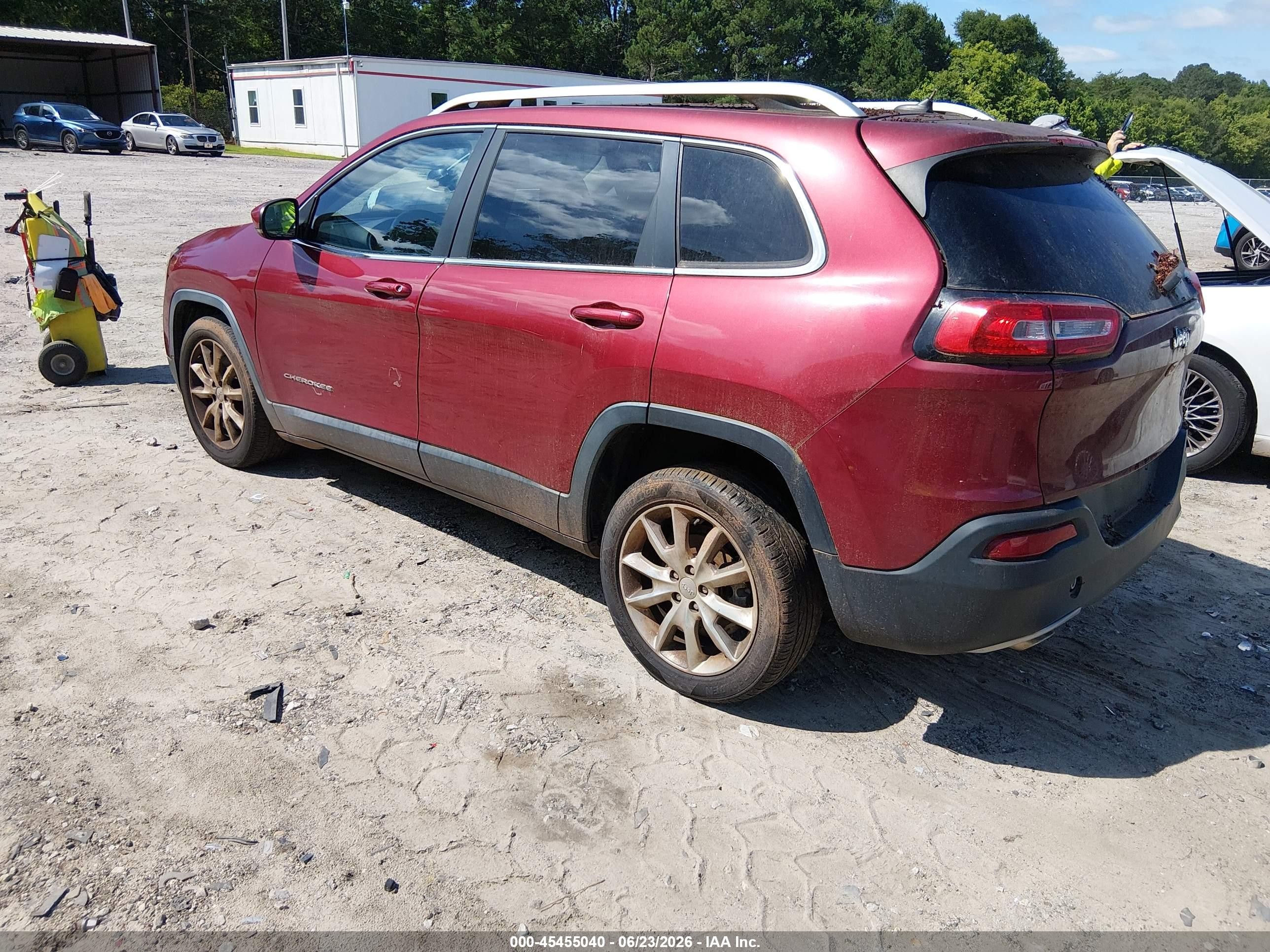 2014 Jeep Cherokee Limited Burgundy vin: 1C4PJLDB6EW132998