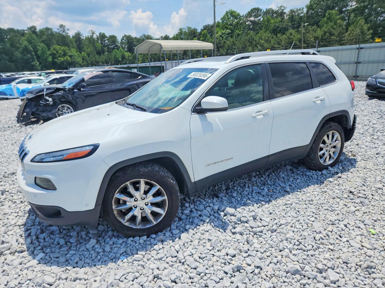 2014 Jeep Cherokee Limited White vin: 1C4PJLDB6EW227125