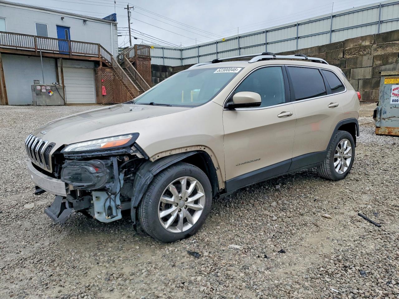 2014 Jeep Cherokee Limited Beige vin: 1C4PJLDB6EW313888