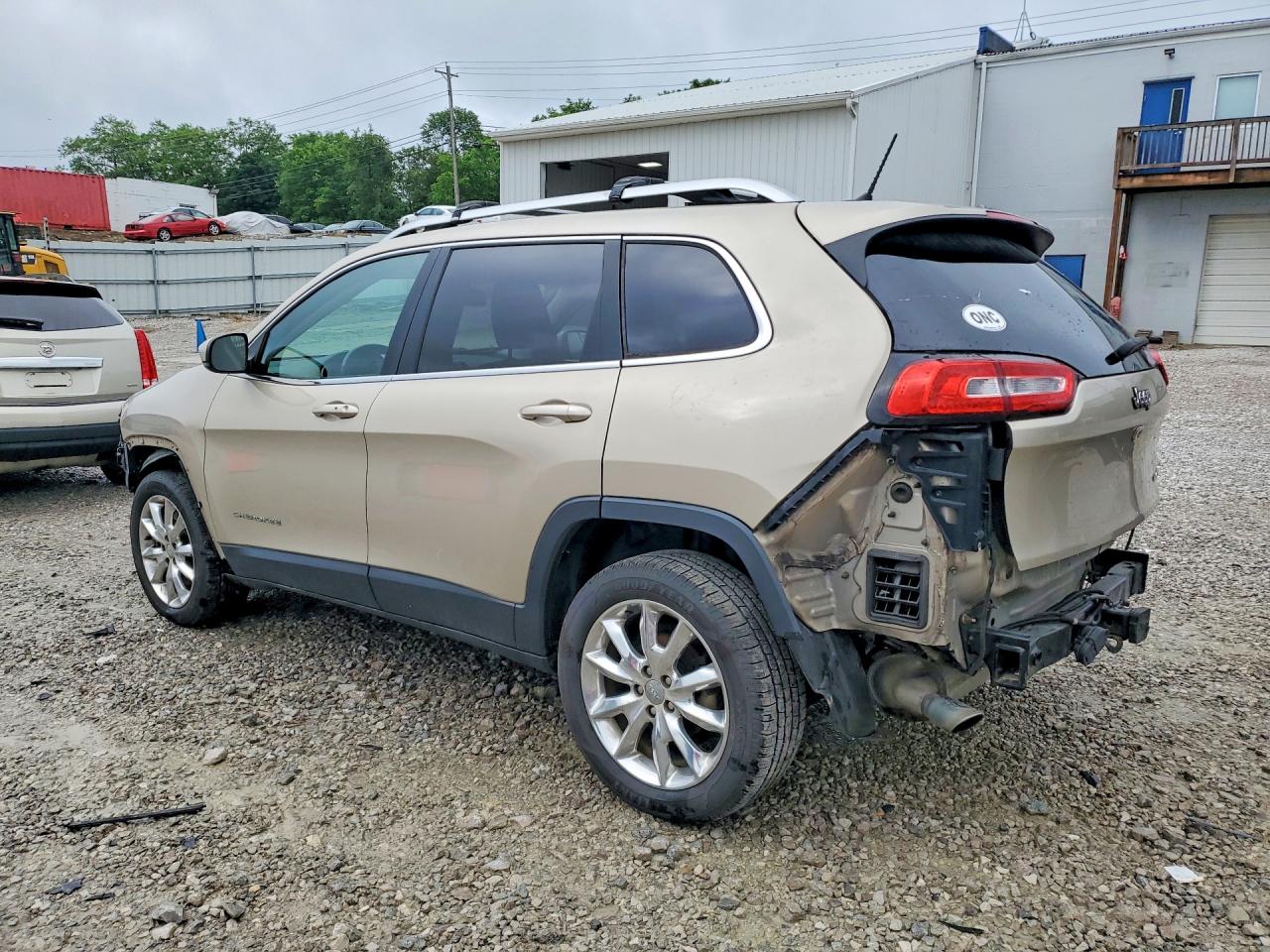 2014 Jeep Cherokee Limited Beige vin: 1C4PJLDB6EW313888