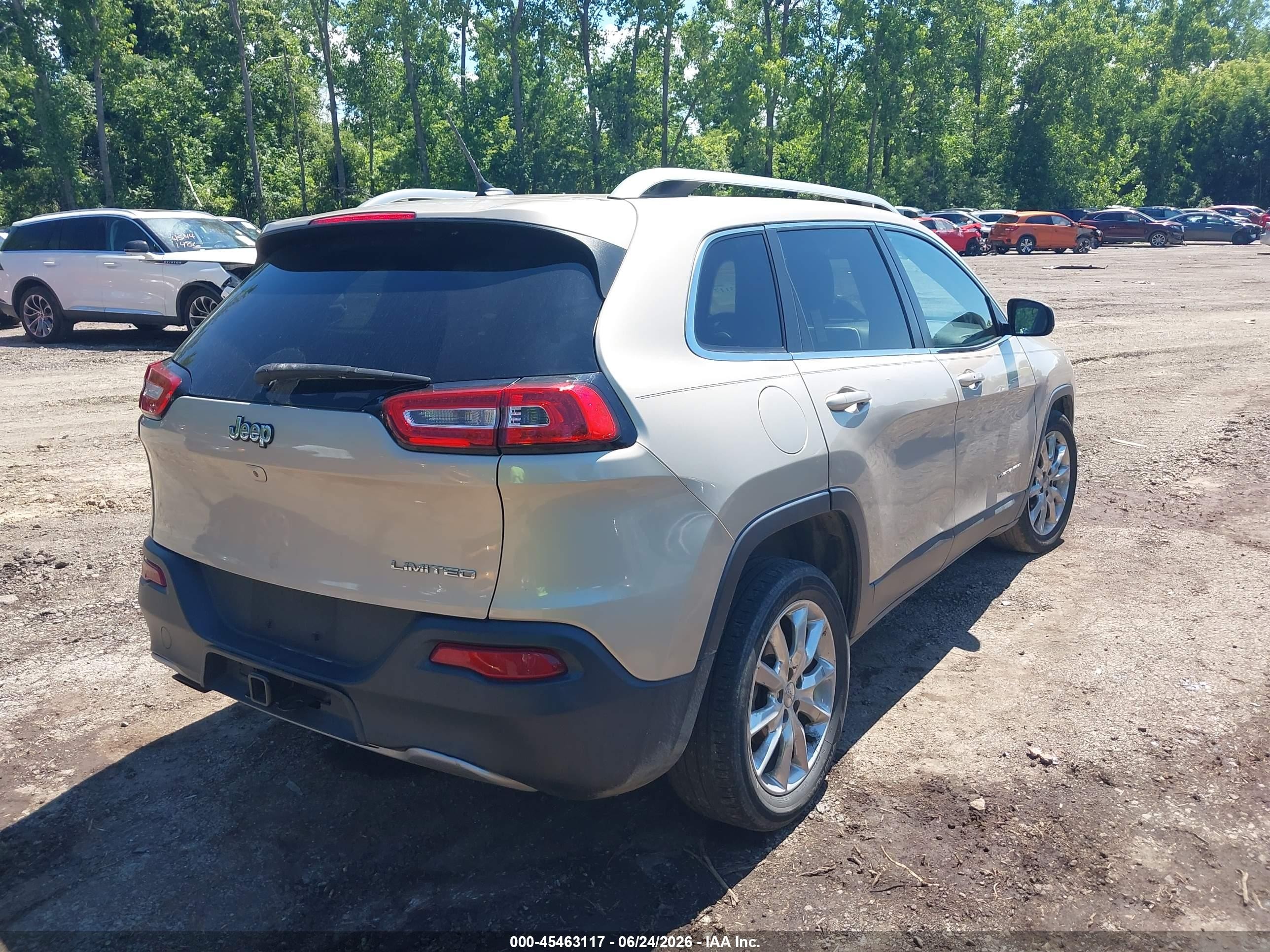 2015 Jeep Cherokee Limited Gold vin: 1C4PJLDB6FW516037