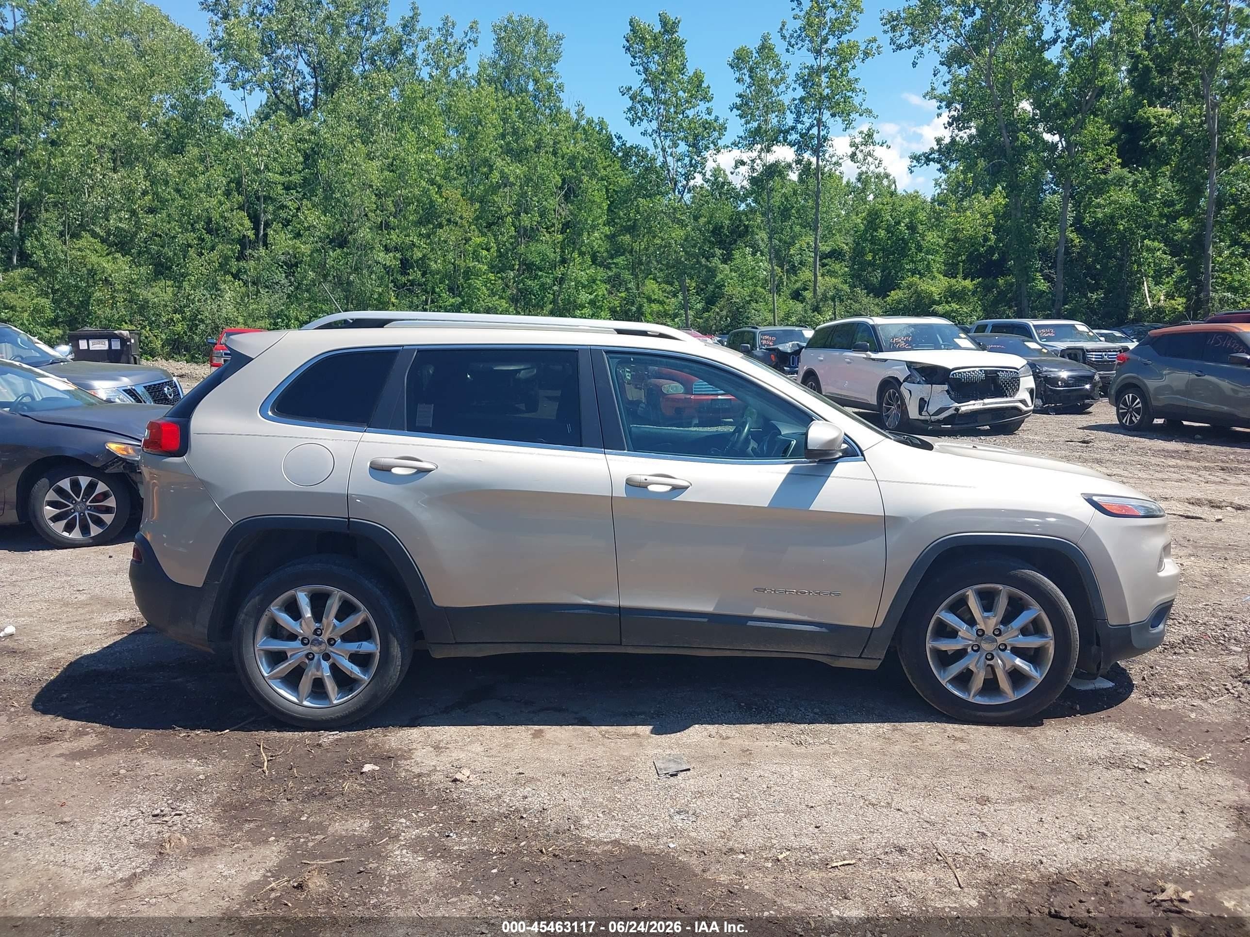 2015 Jeep Cherokee Limited Gold vin: 1C4PJLDB6FW516037