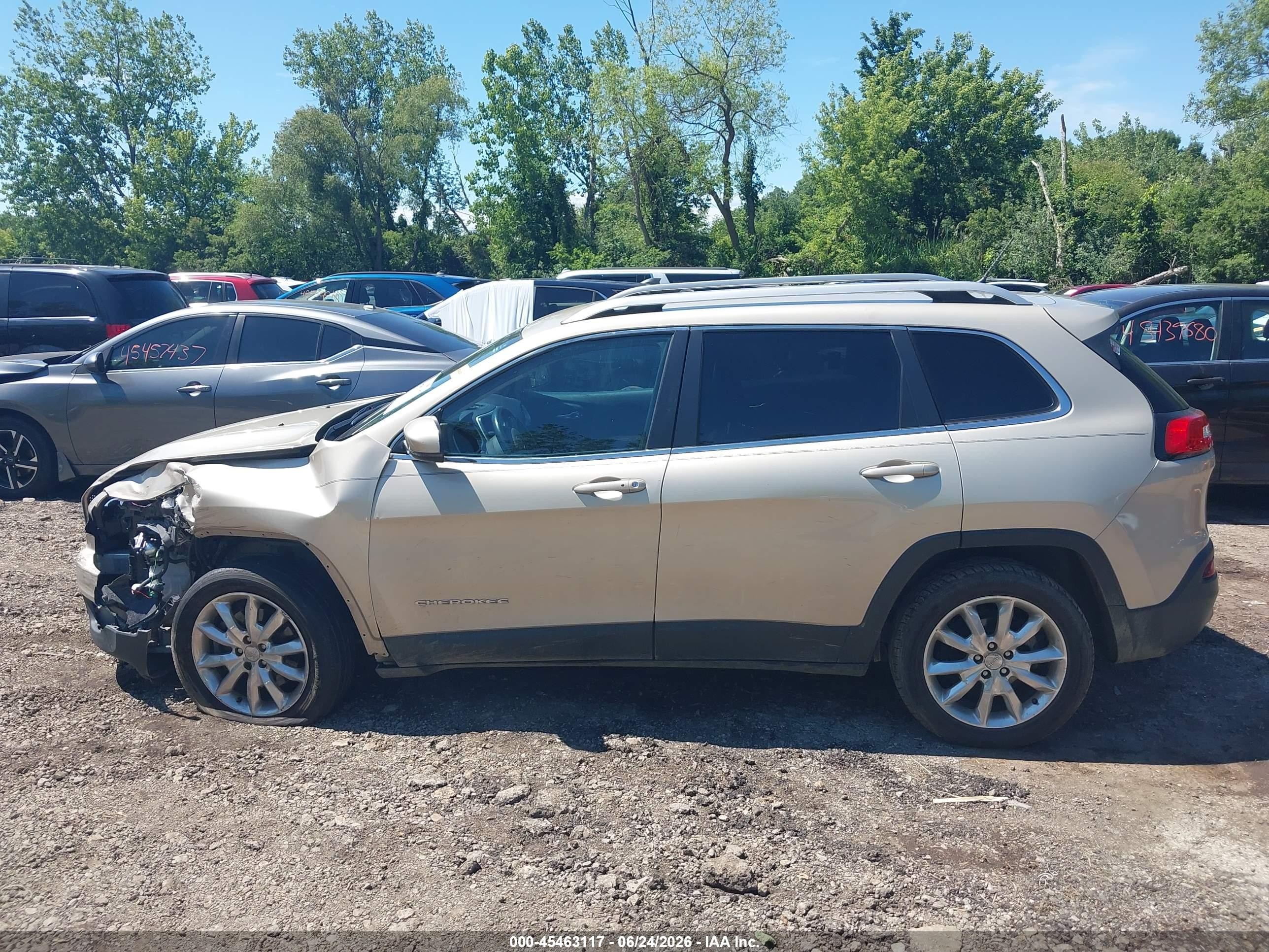 2015 Jeep Cherokee Limited Gold vin: 1C4PJLDB6FW516037
