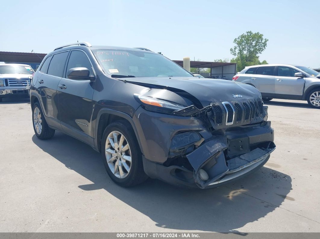 2017 Jeep Cherokee Limited Fwd Black vin: 1C4PJLDB6HW522651
