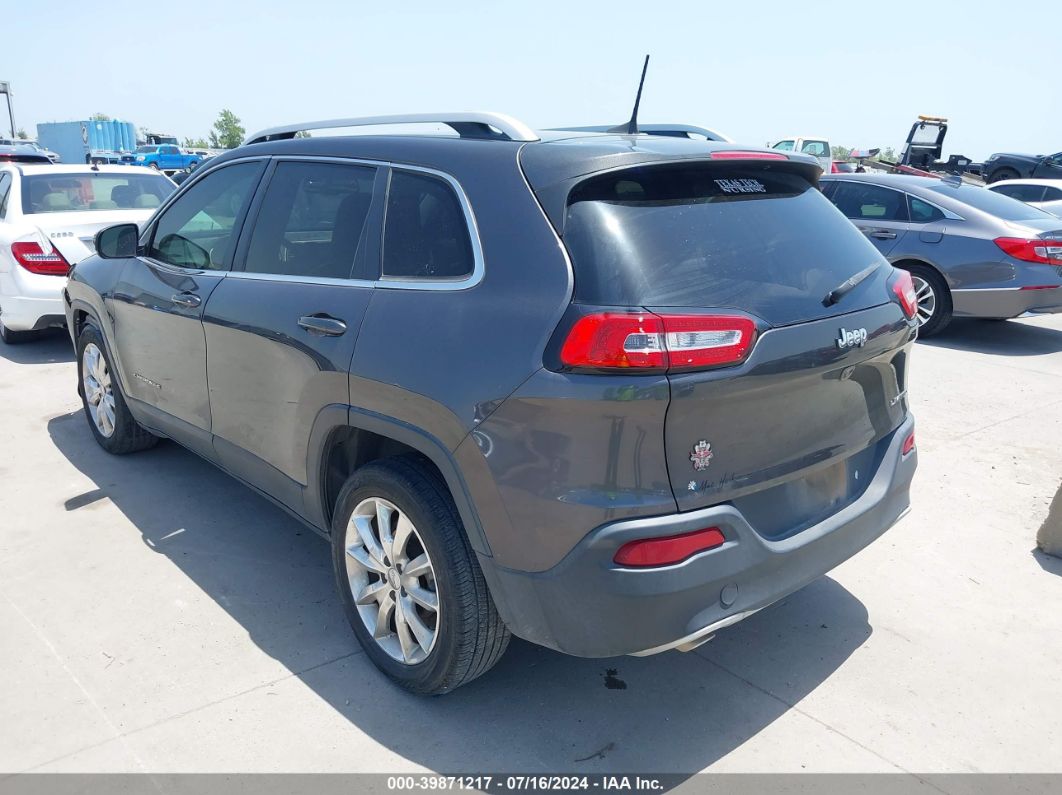 2017 Jeep Cherokee Limited Fwd Black vin: 1C4PJLDB6HW522651