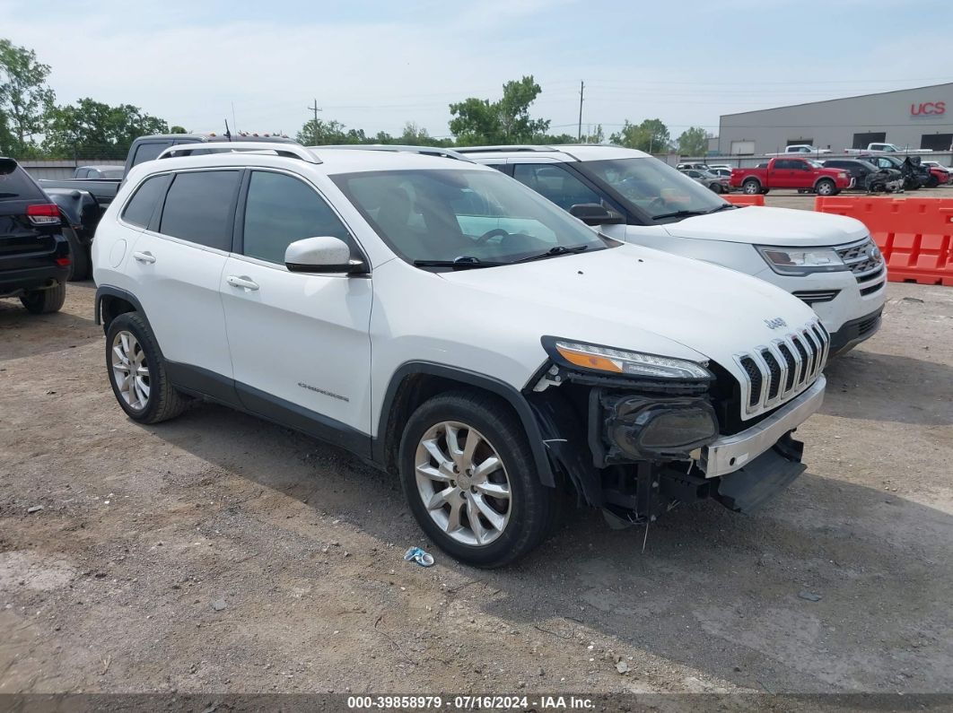 2017 Jeep Cherokee Limited Fwd White vin: 1C4PJLDB6HW526618
