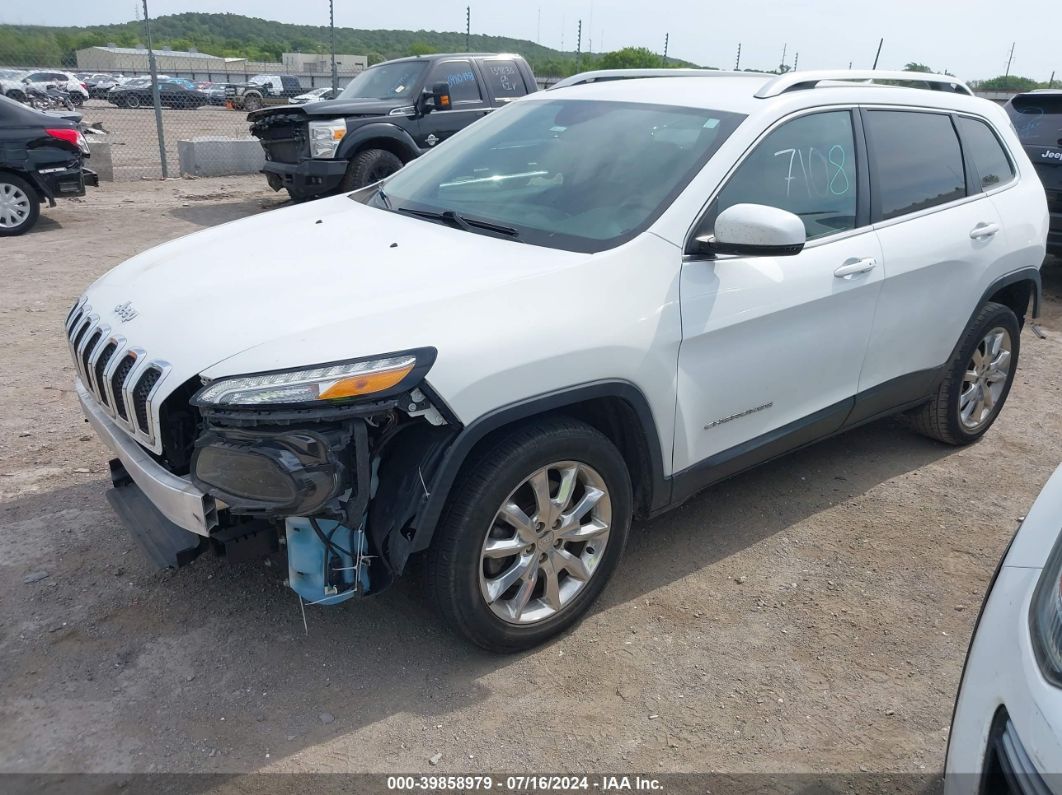 2017 Jeep Cherokee Limited Fwd White vin: 1C4PJLDB6HW526618