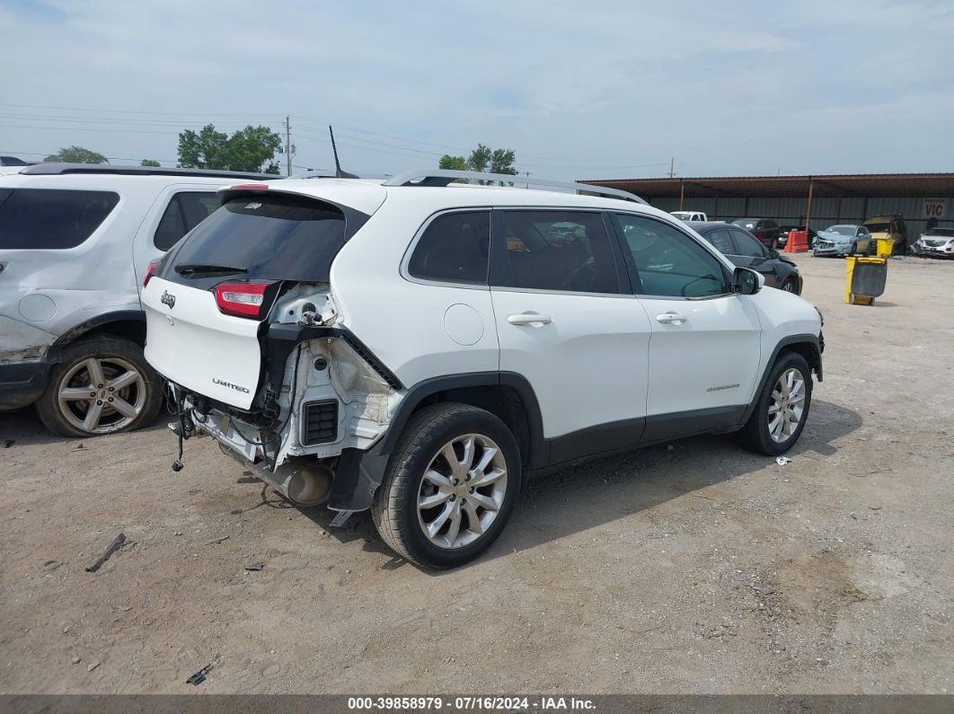 2017 Jeep Cherokee Limited Fwd White vin: 1C4PJLDB6HW526618