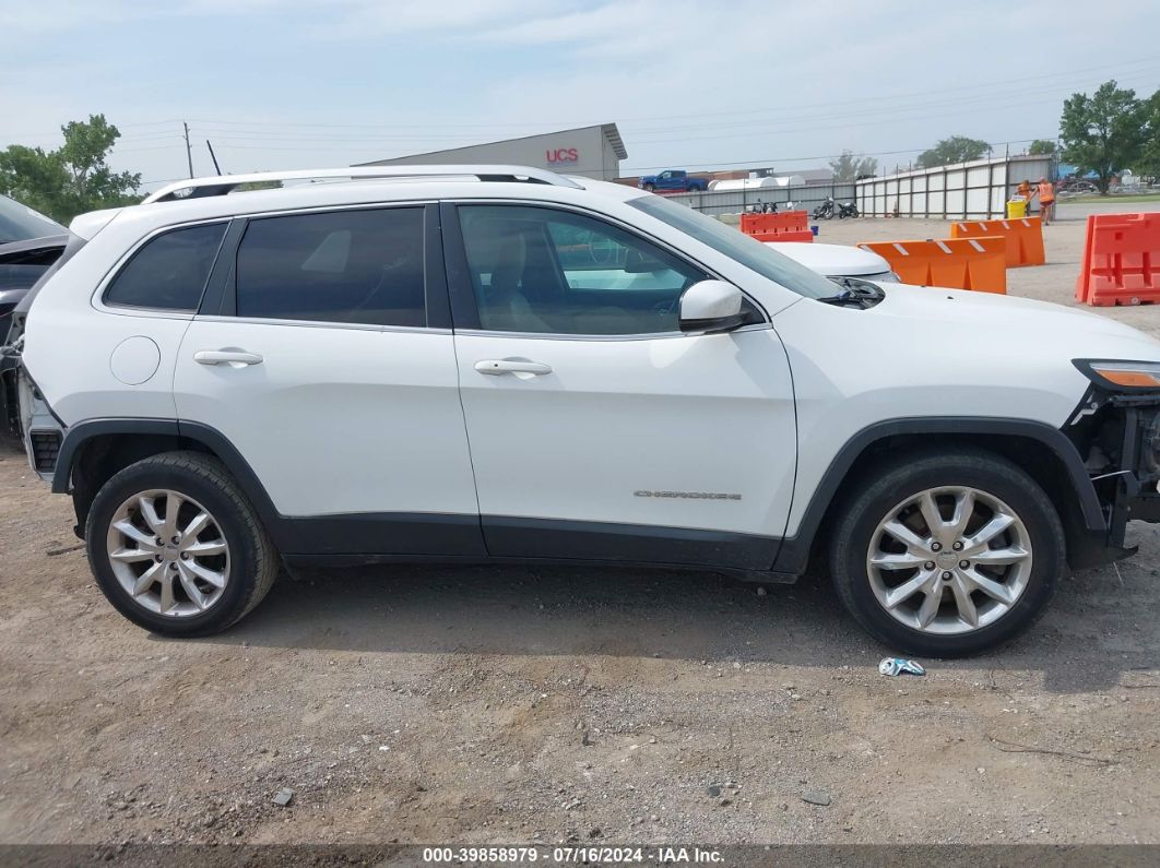 2017 Jeep Cherokee Limited Fwd White vin: 1C4PJLDB6HW526618