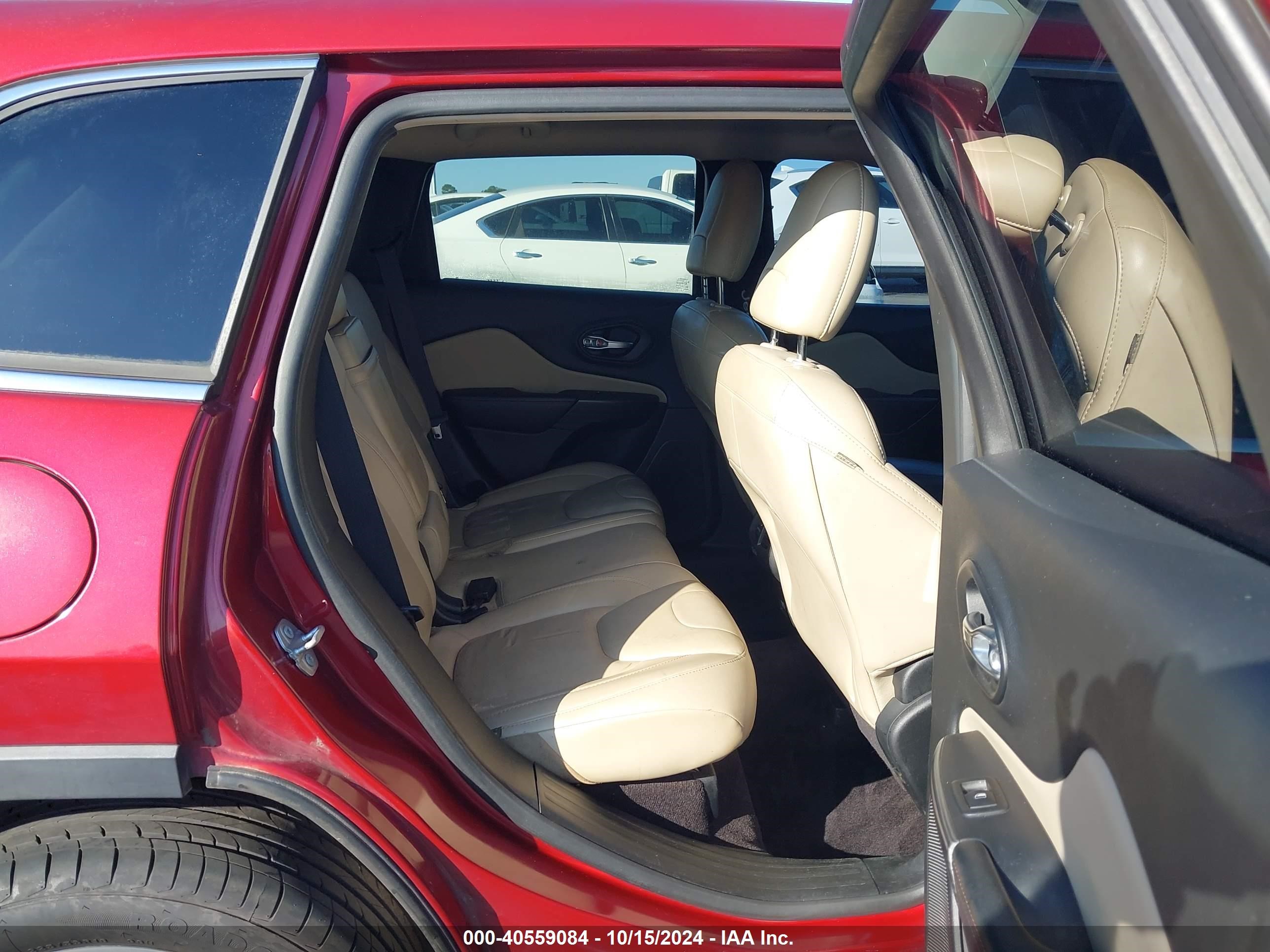 2017 Jeep Cherokee Limited Fwd Красный vin: 1C4PJLDB6HW533987