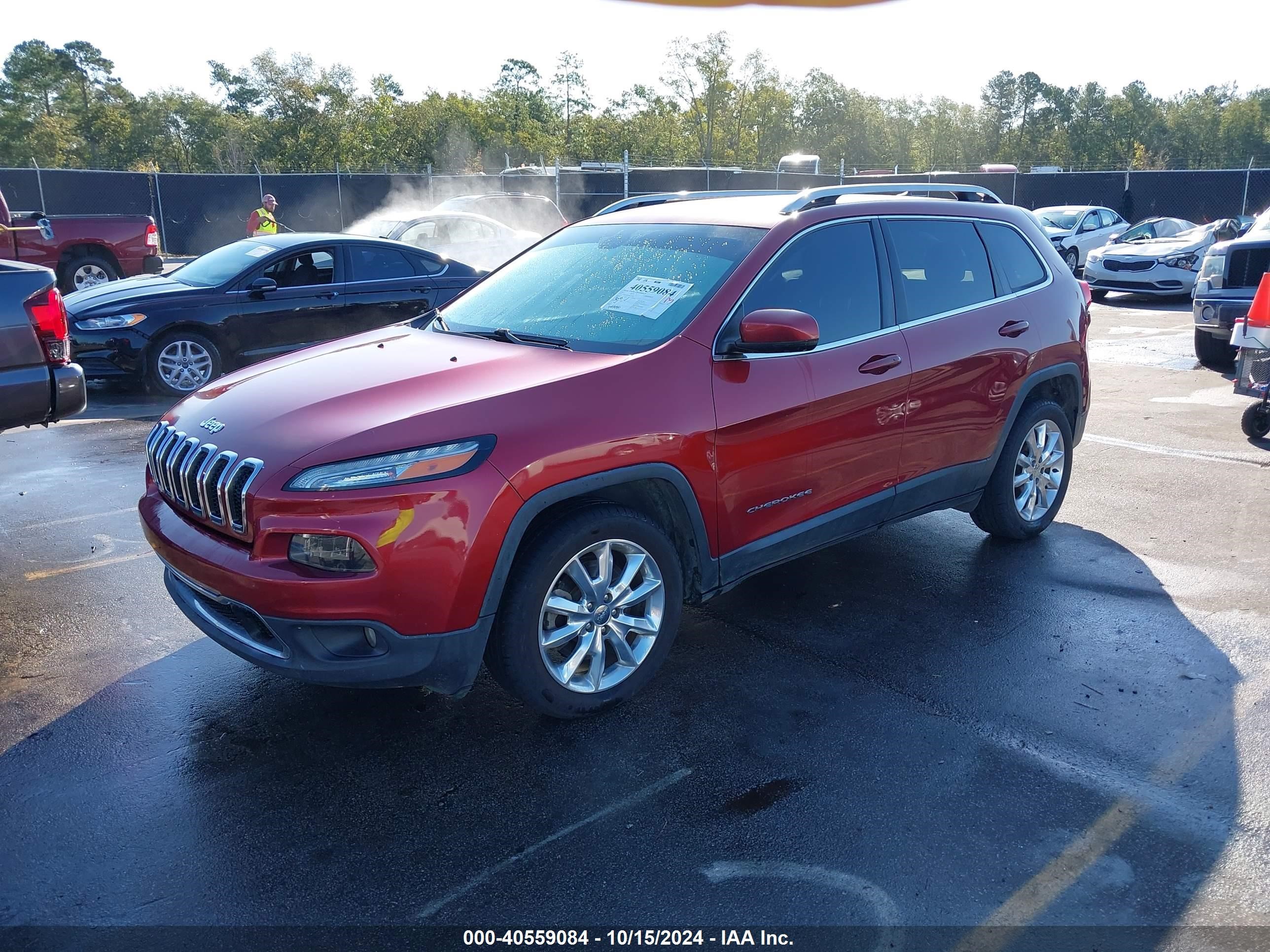 2017 Jeep Cherokee Limited Fwd Красный vin: 1C4PJLDB6HW533987