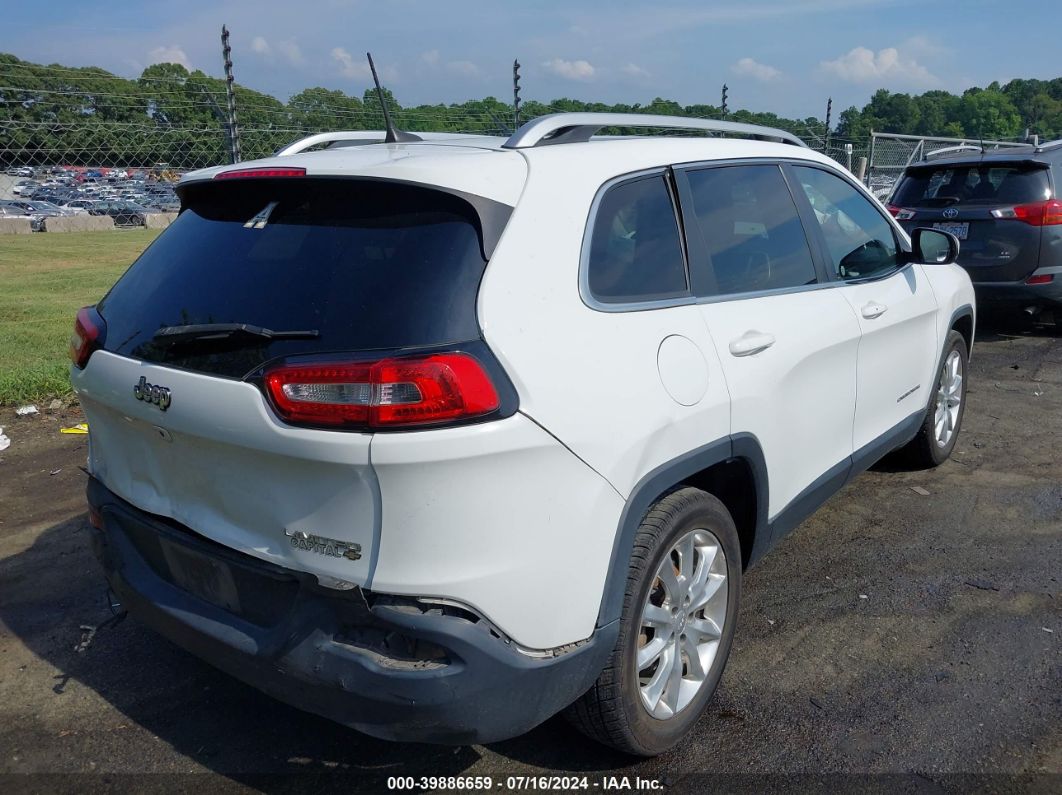 2017 Jeep Cherokee Limited Fwd White vin: 1C4PJLDB6HW643938