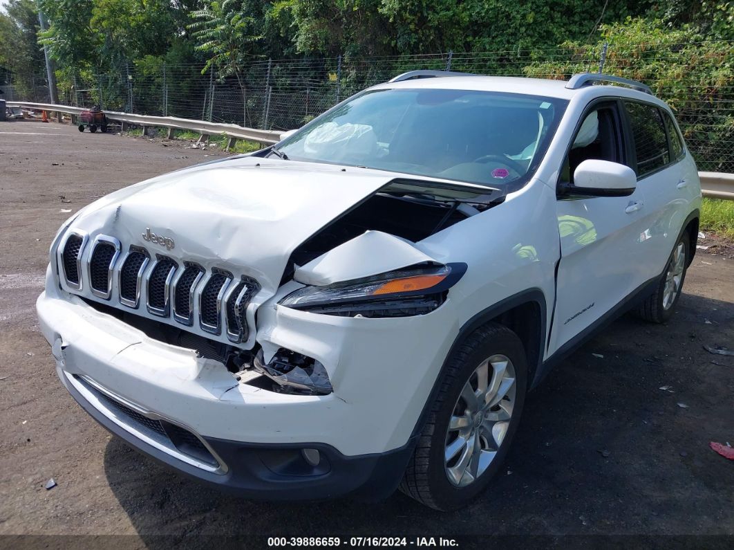 2017 Jeep Cherokee Limited Fwd White vin: 1C4PJLDB6HW643938