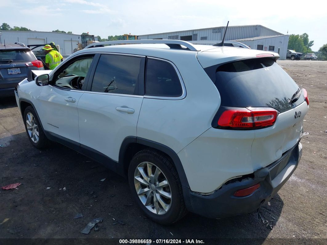 2017 Jeep Cherokee Limited Fwd White vin: 1C4PJLDB6HW643938