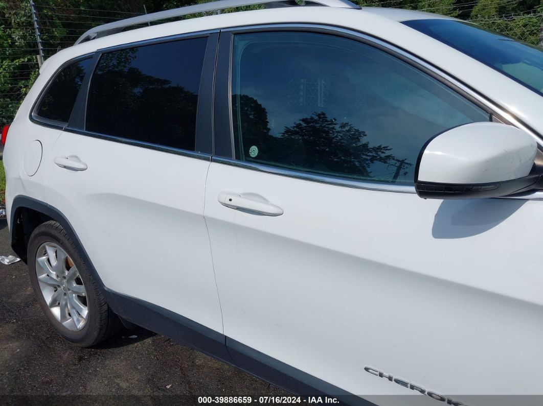 2017 Jeep Cherokee Limited Fwd White vin: 1C4PJLDB6HW643938