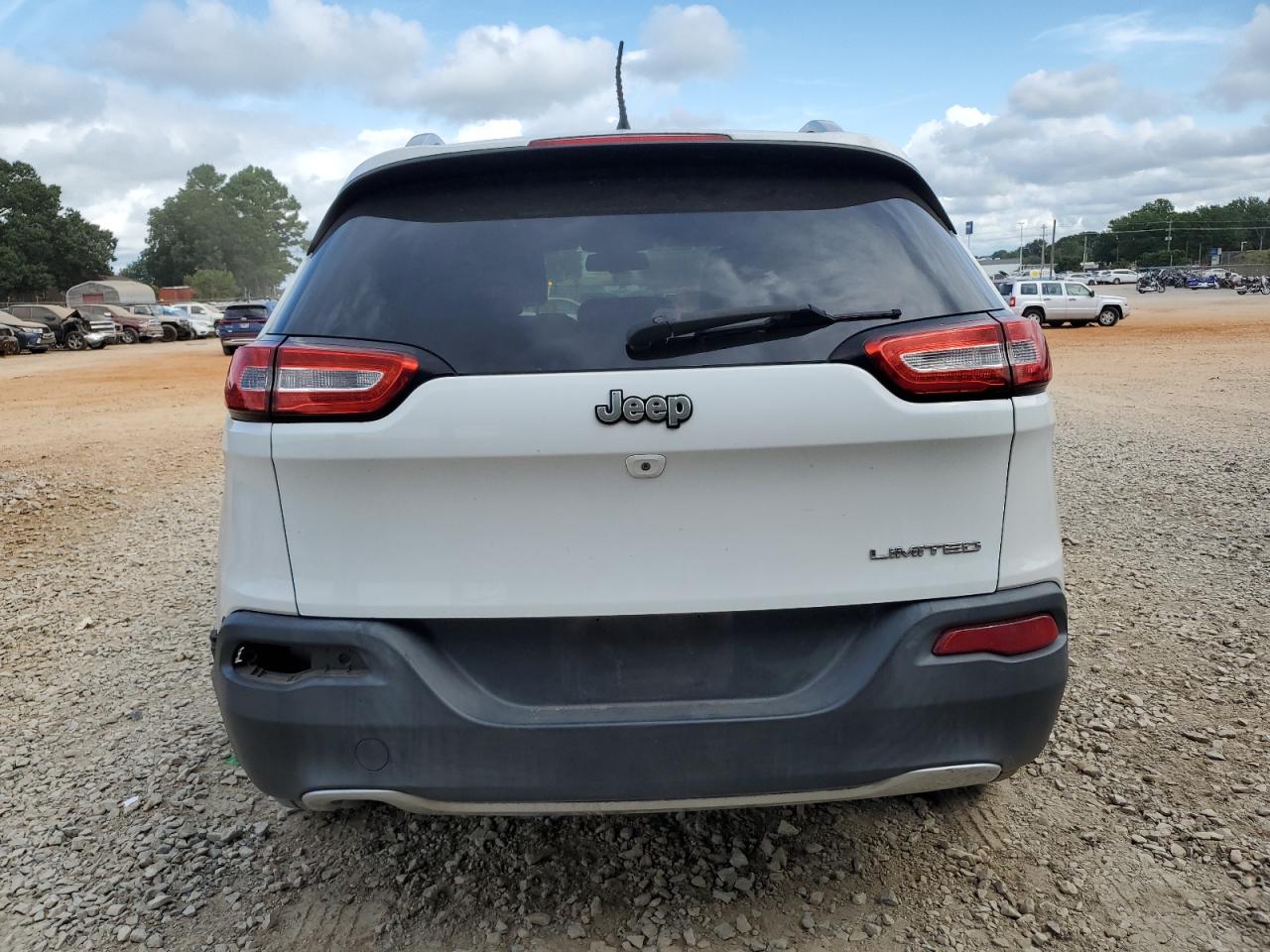 2014 Jeep Cherokee Limited White vin: 1C4PJLDB7EW194474