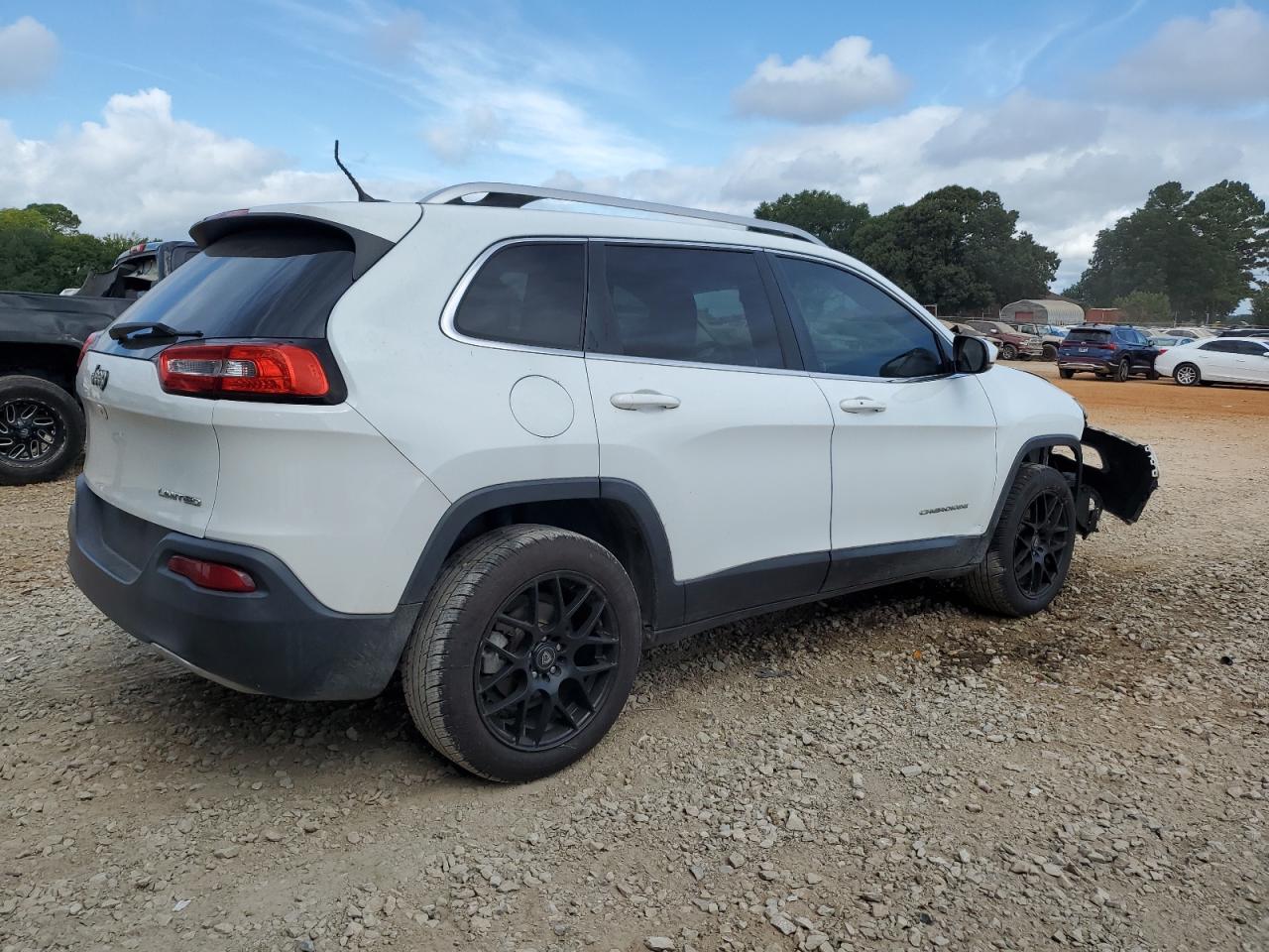2014 Jeep Cherokee Limited White vin: 1C4PJLDB7EW194474