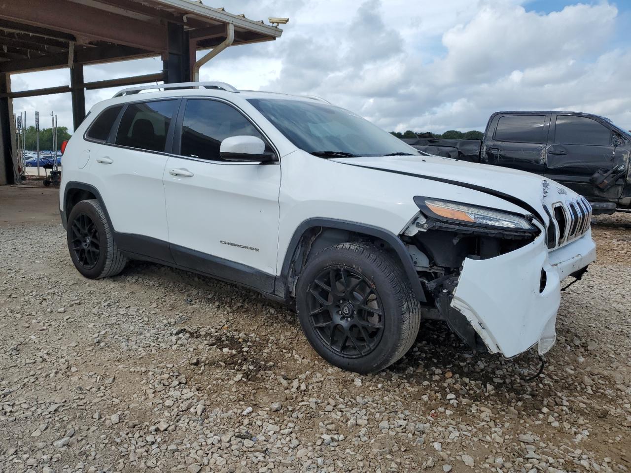 2014 Jeep Cherokee Limited White vin: 1C4PJLDB7EW194474