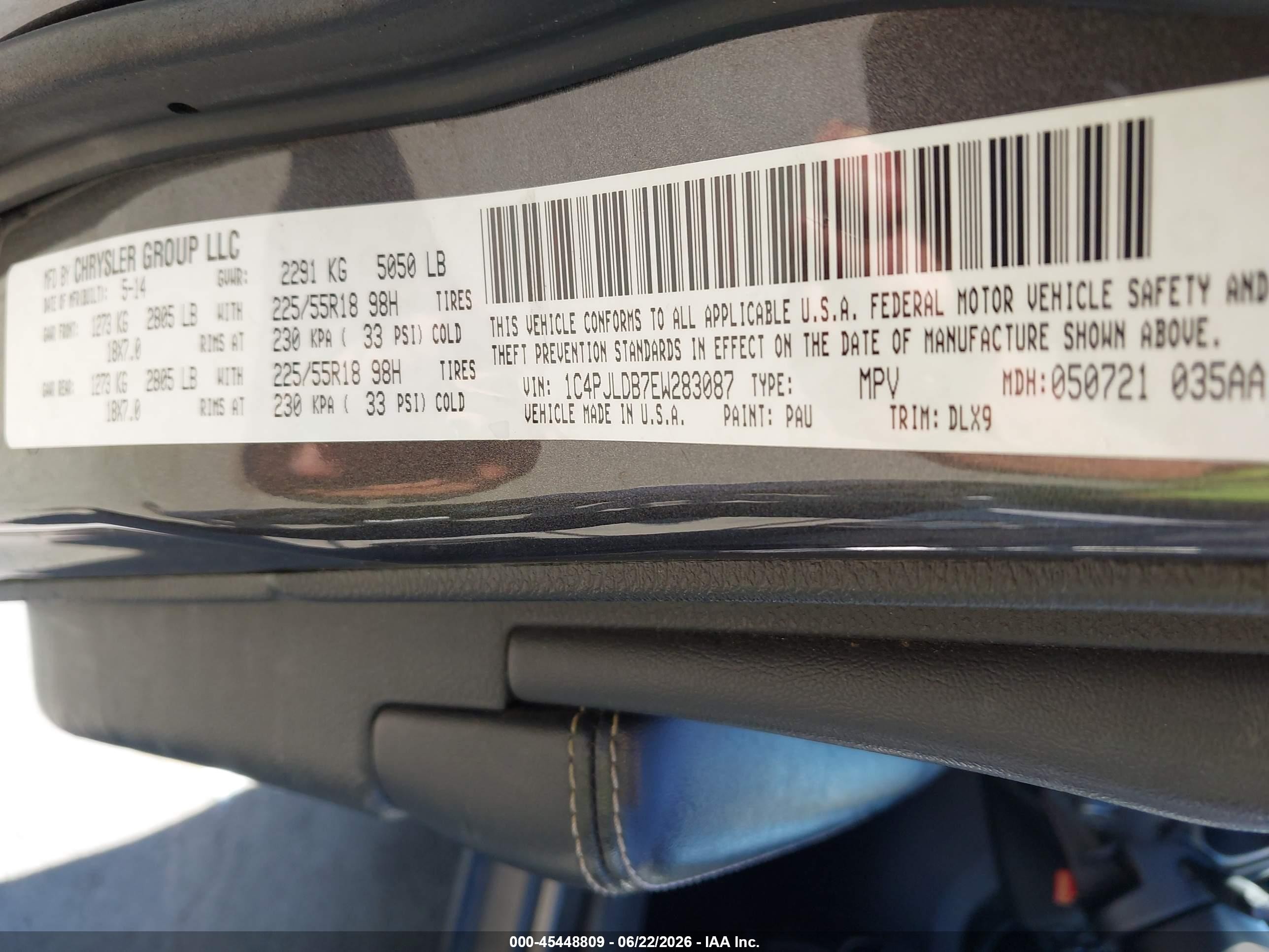 2014 Jeep Cherokee Limited Gray vin: 1C4PJLDB7EW283087
