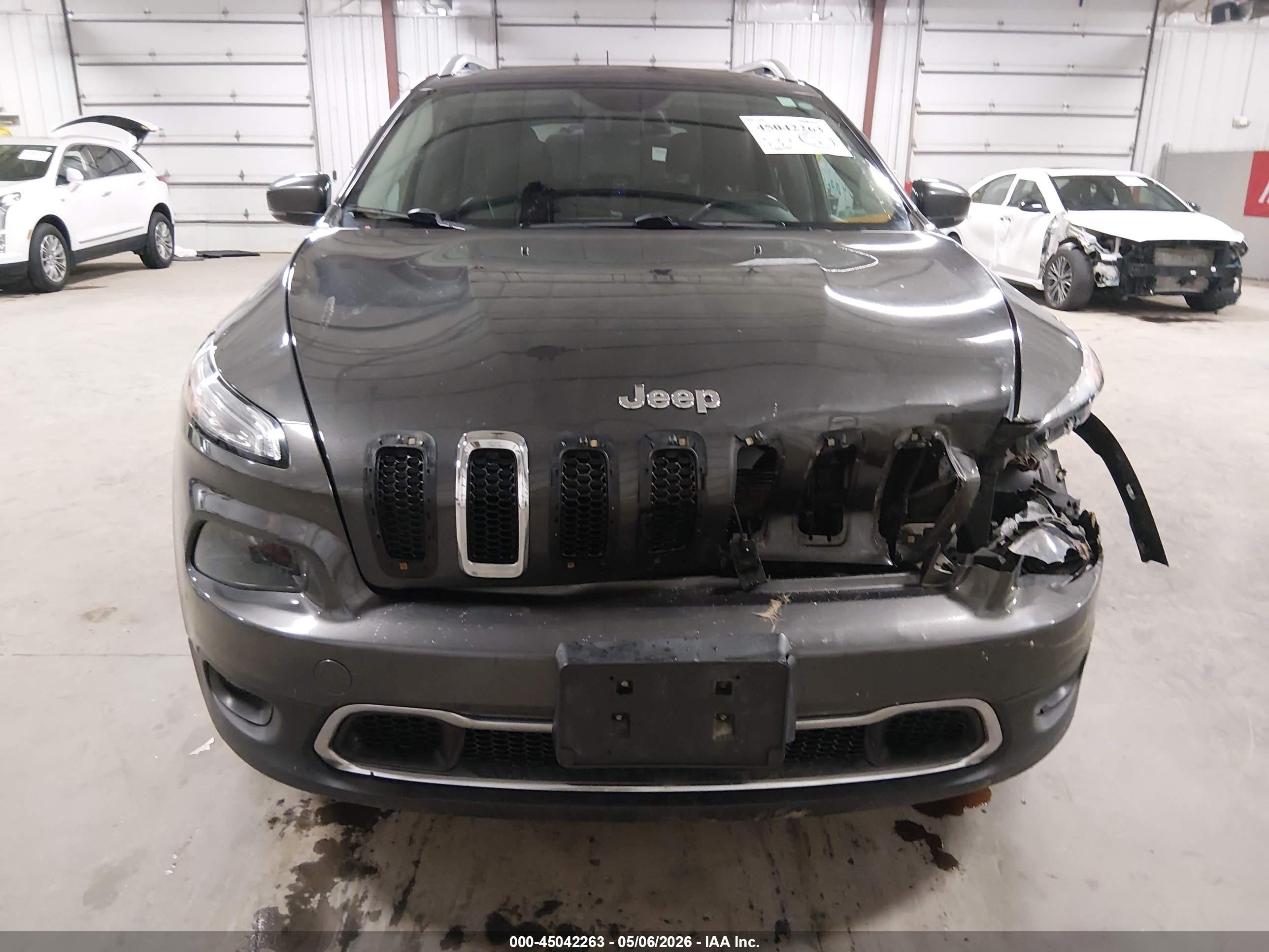 2015 Jeep Cherokee Limited Gray vin: 1C4PJLDB7FW579129