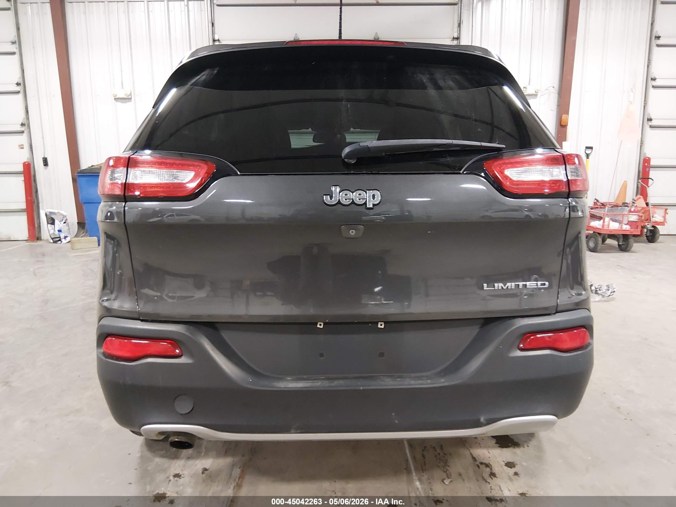 2015 Jeep Cherokee Limited Gray vin: 1C4PJLDB7FW579129