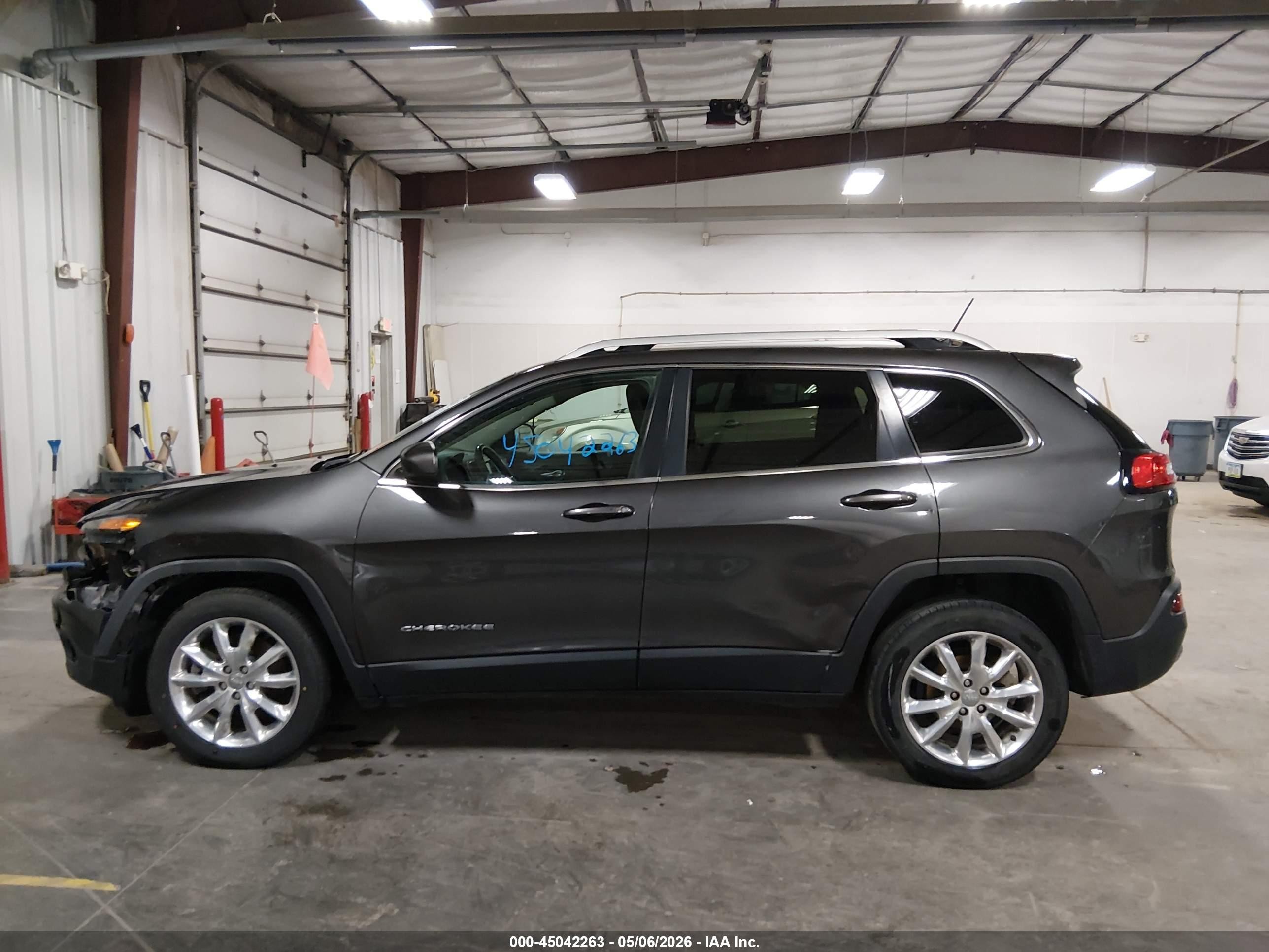 2015 Jeep Cherokee Limited Gray vin: 1C4PJLDB7FW579129