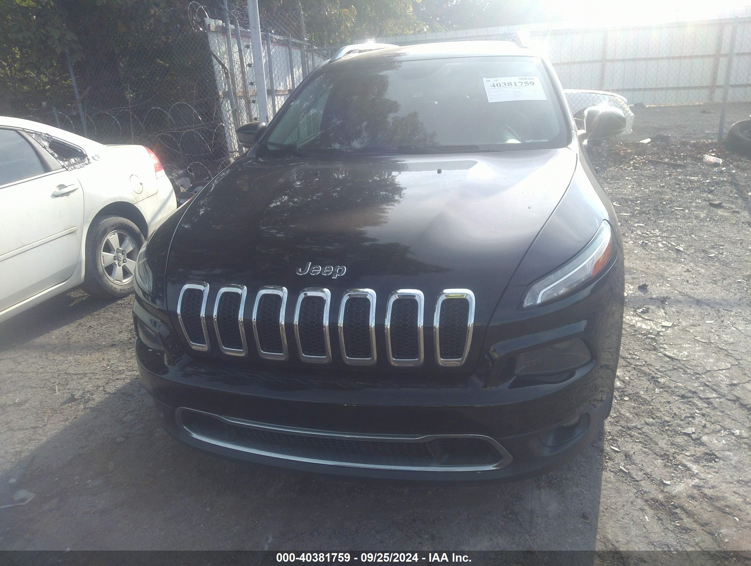 2017 Jeep Cherokee Limited Fwd Black vin: 1C4PJLDB7HW522108