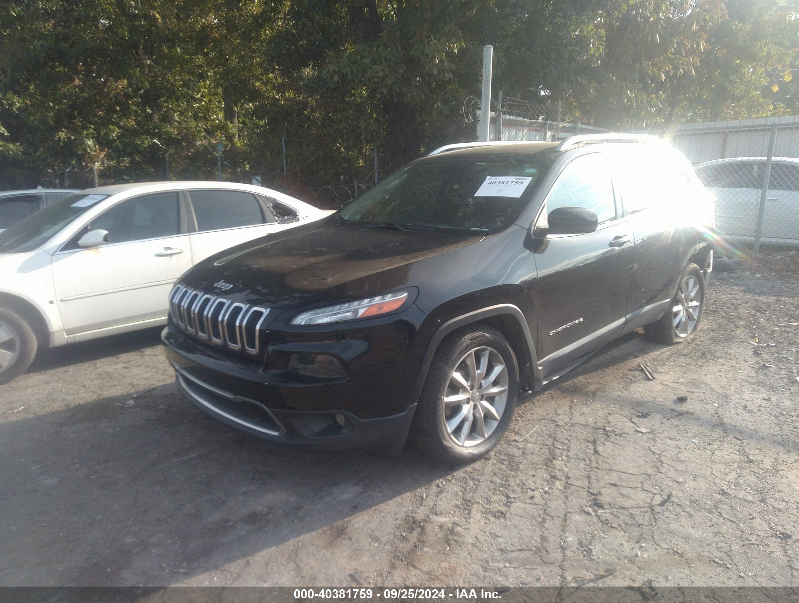 2017 Jeep Cherokee Limited Fwd Black vin: 1C4PJLDB7HW522108