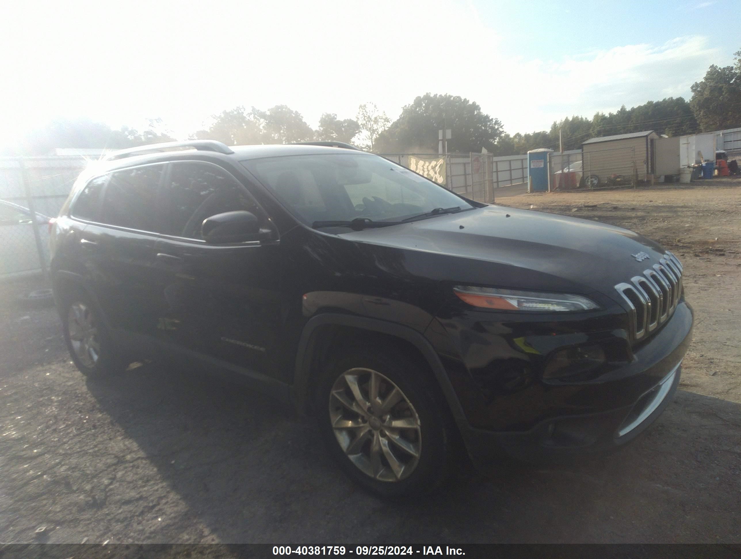 2017 Jeep Cherokee Limited Fwd Black vin: 1C4PJLDB7HW522108