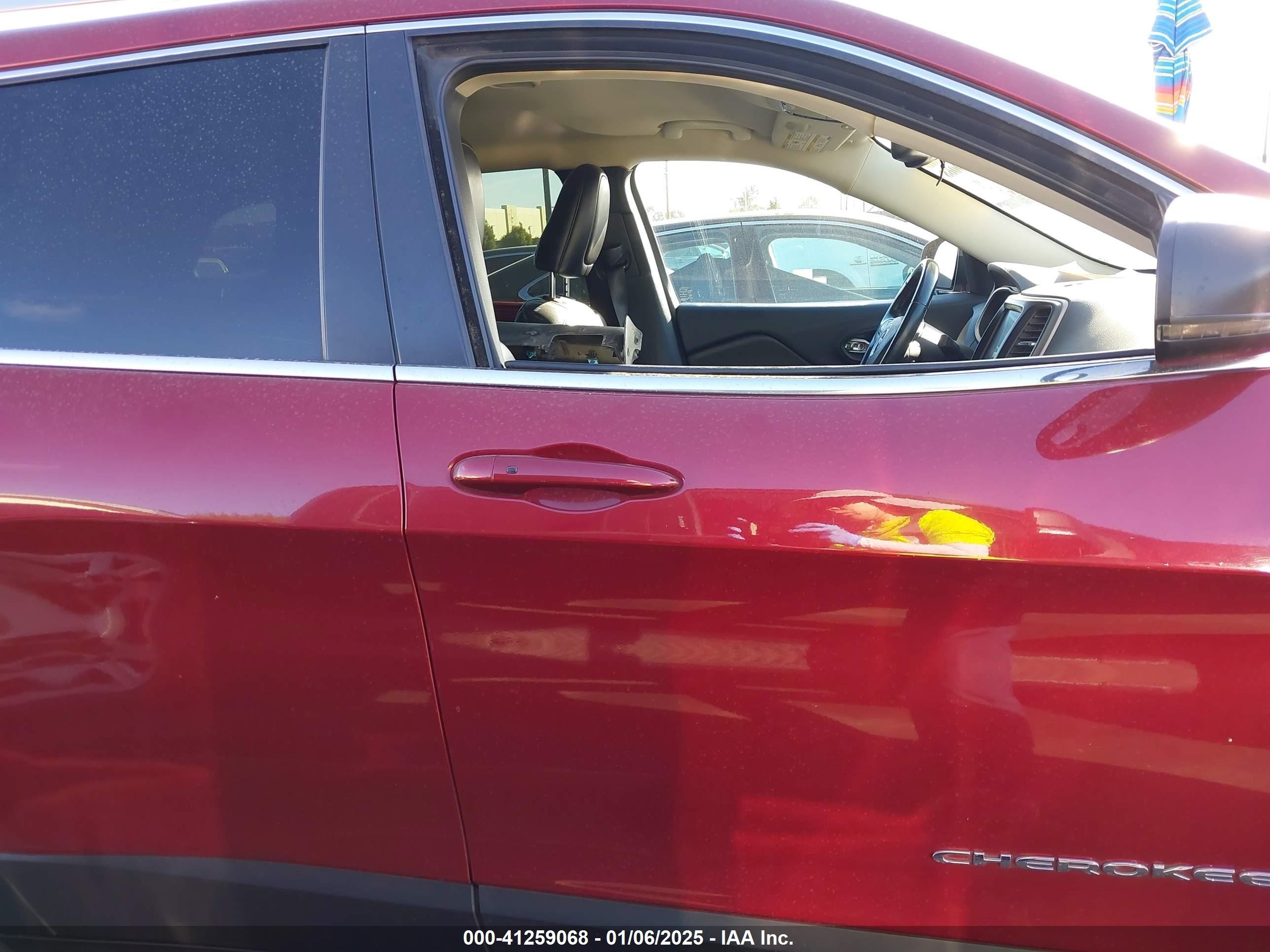 2017 Jeep Cherokee Limited Fwd Red vin: 1C4PJLDB7HW526577