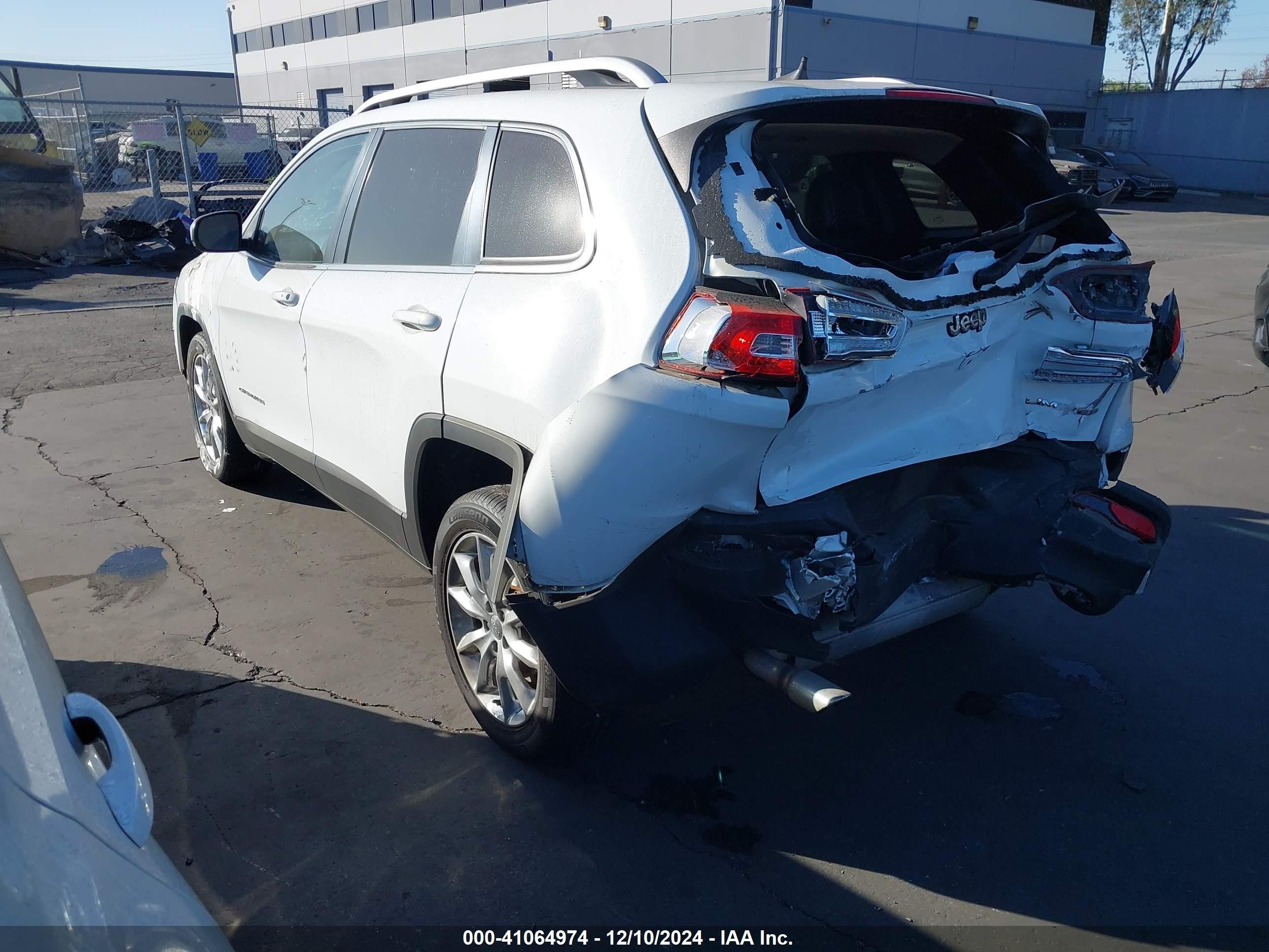 2017 Jeep Cherokee Limited Fwd White vin: 1C4PJLDB7HW534369