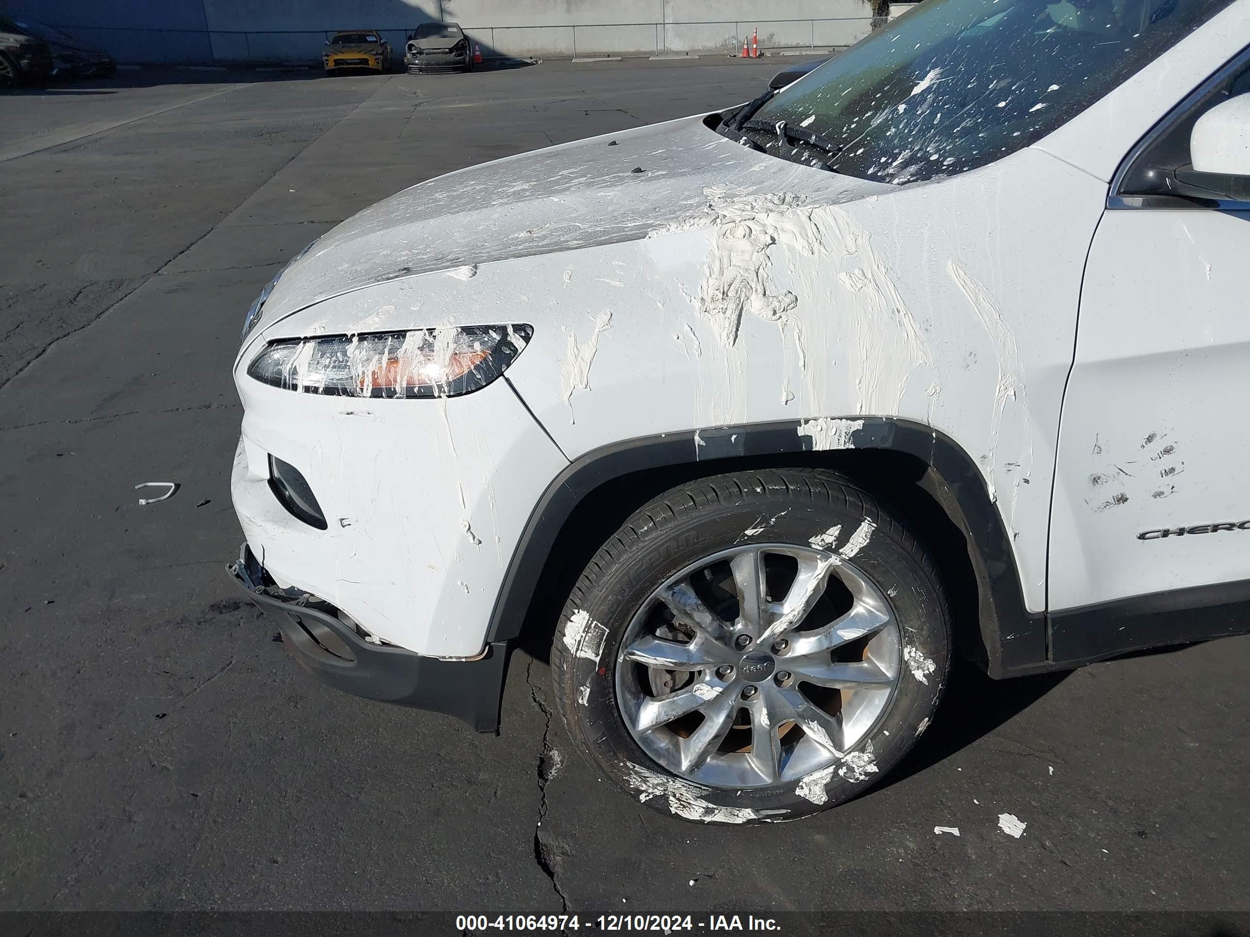 2017 Jeep Cherokee Limited Fwd White vin: 1C4PJLDB7HW534369