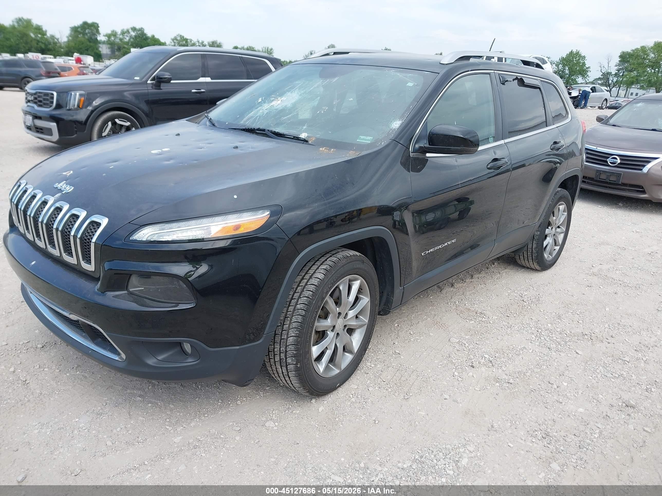2018 Jeep Cherokee Limited Fwd Black vin: 1C4PJLDB7JD568278