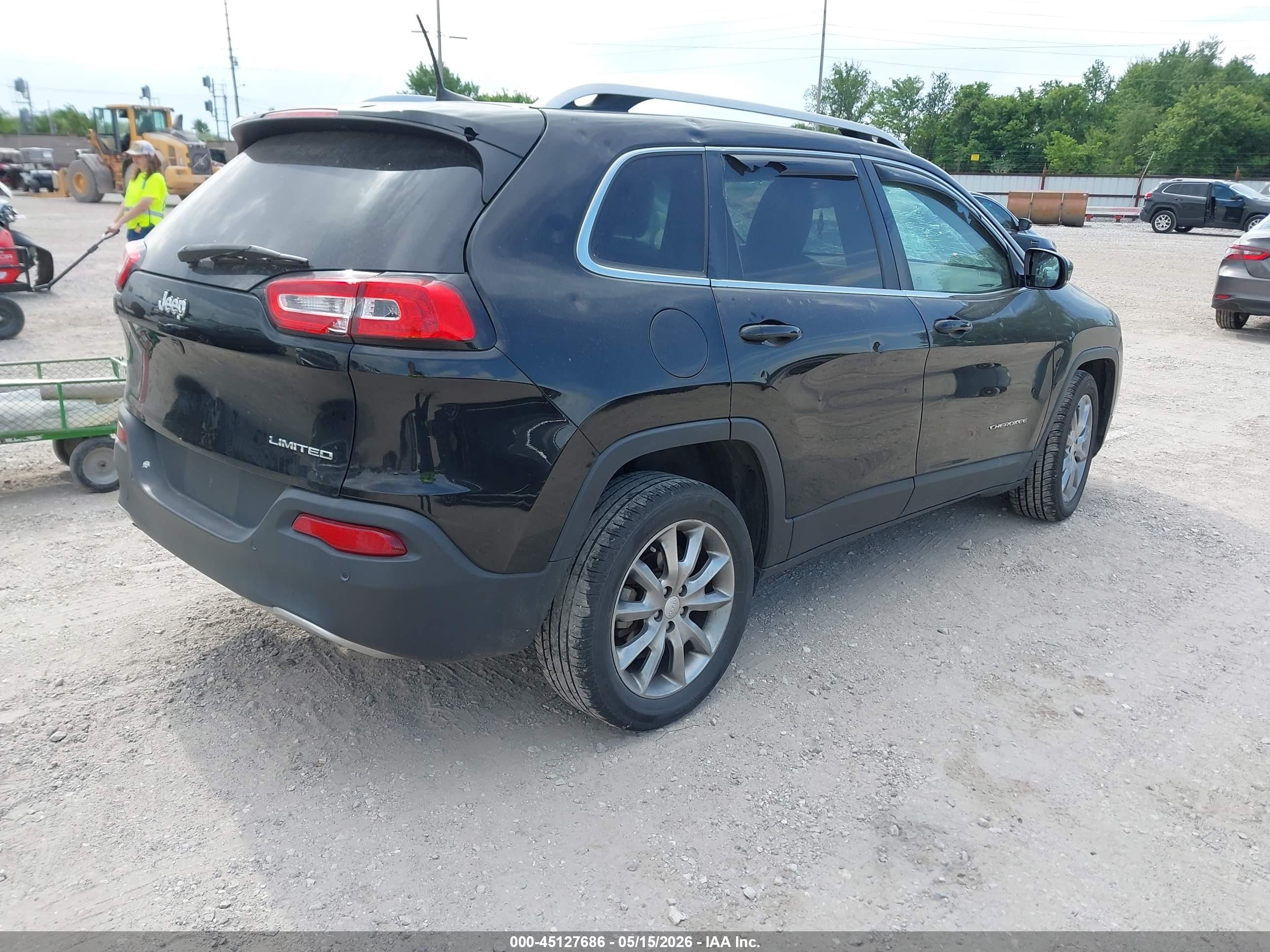 2018 Jeep Cherokee Limited Fwd Black vin: 1C4PJLDB7JD568278