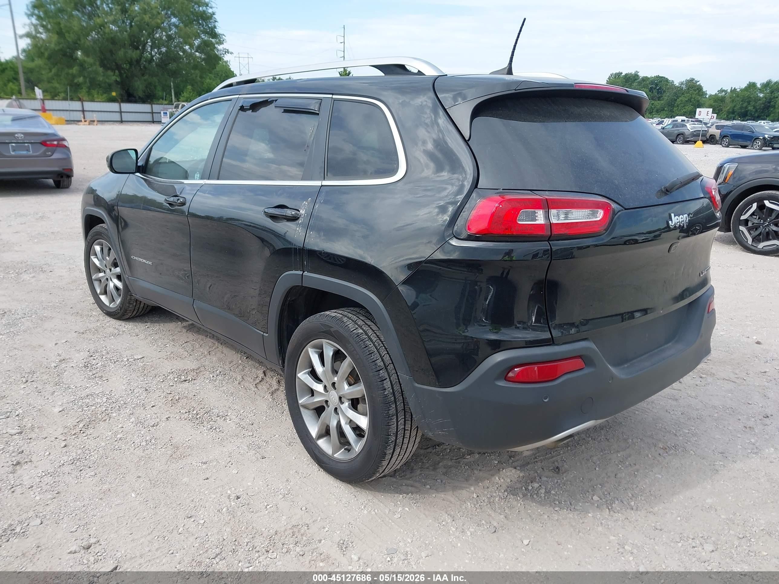 2018 Jeep Cherokee Limited Fwd Black vin: 1C4PJLDB7JD568278