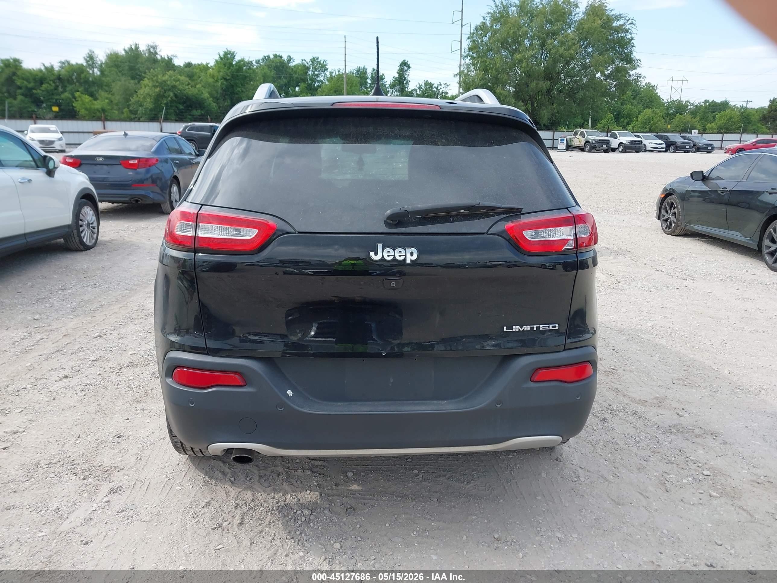 2018 Jeep Cherokee Limited Fwd Black vin: 1C4PJLDB7JD568278