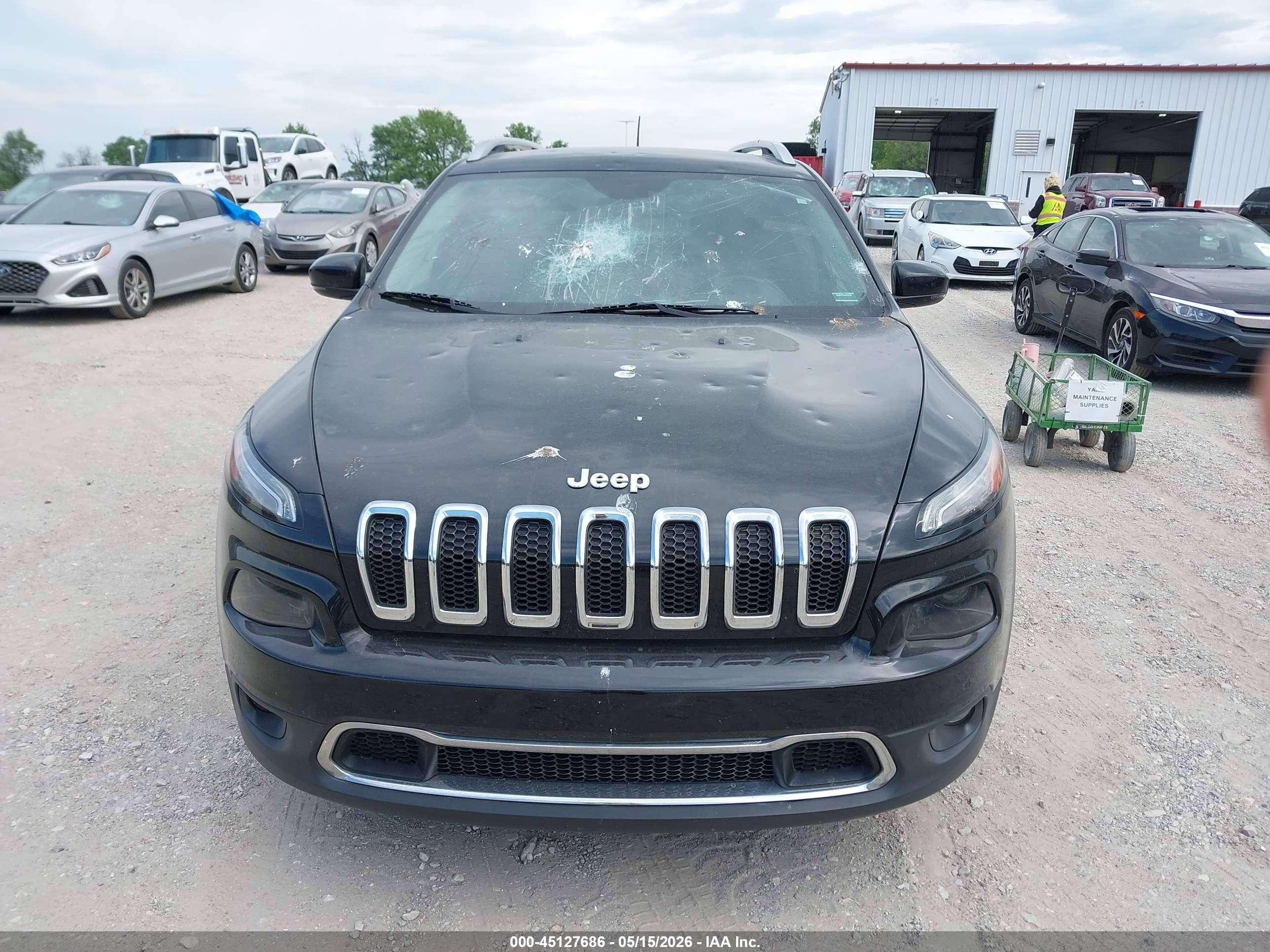 2018 Jeep Cherokee Limited Fwd Black vin: 1C4PJLDB7JD568278