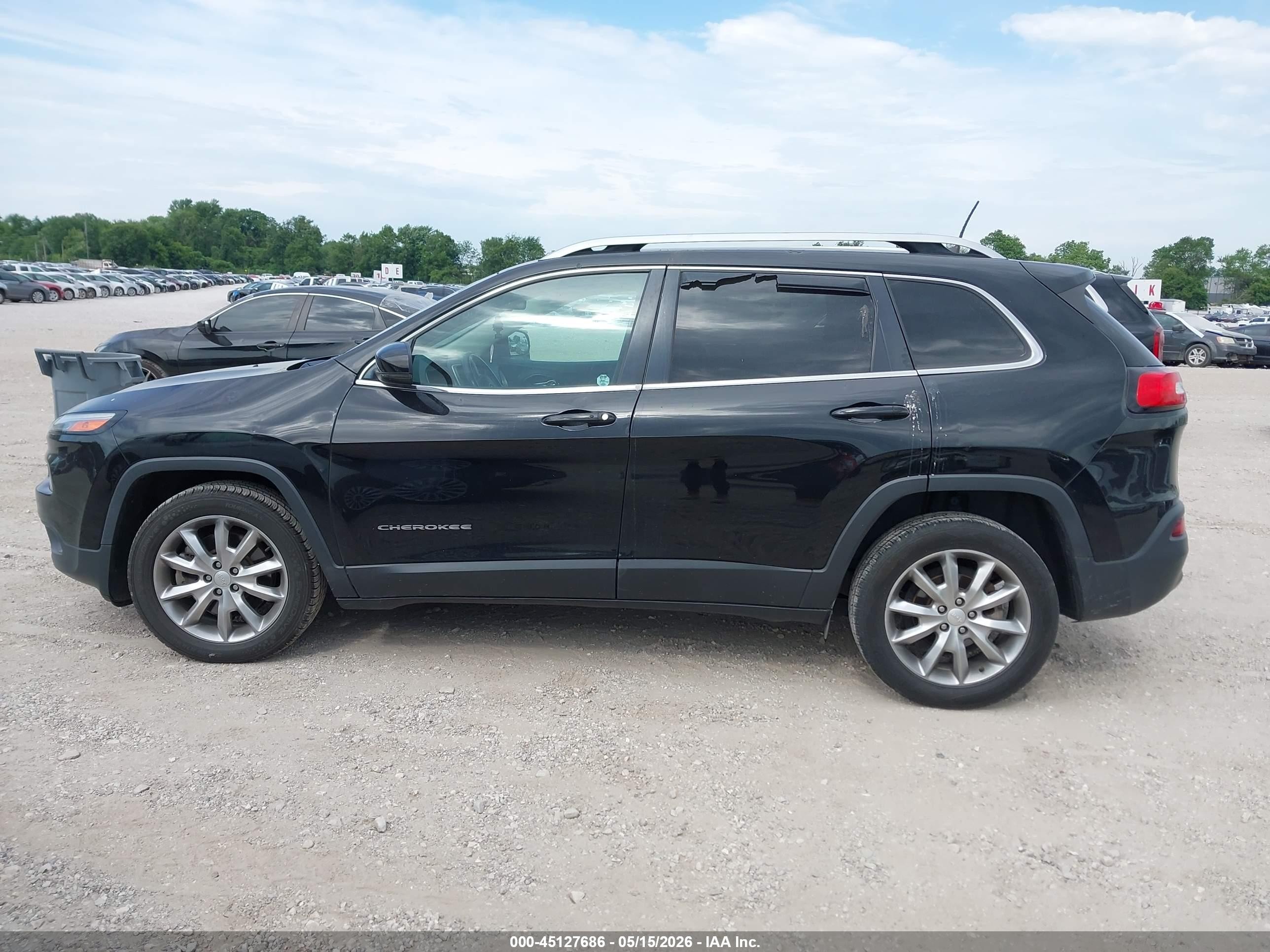 2018 Jeep Cherokee Limited Fwd Black vin: 1C4PJLDB7JD568278