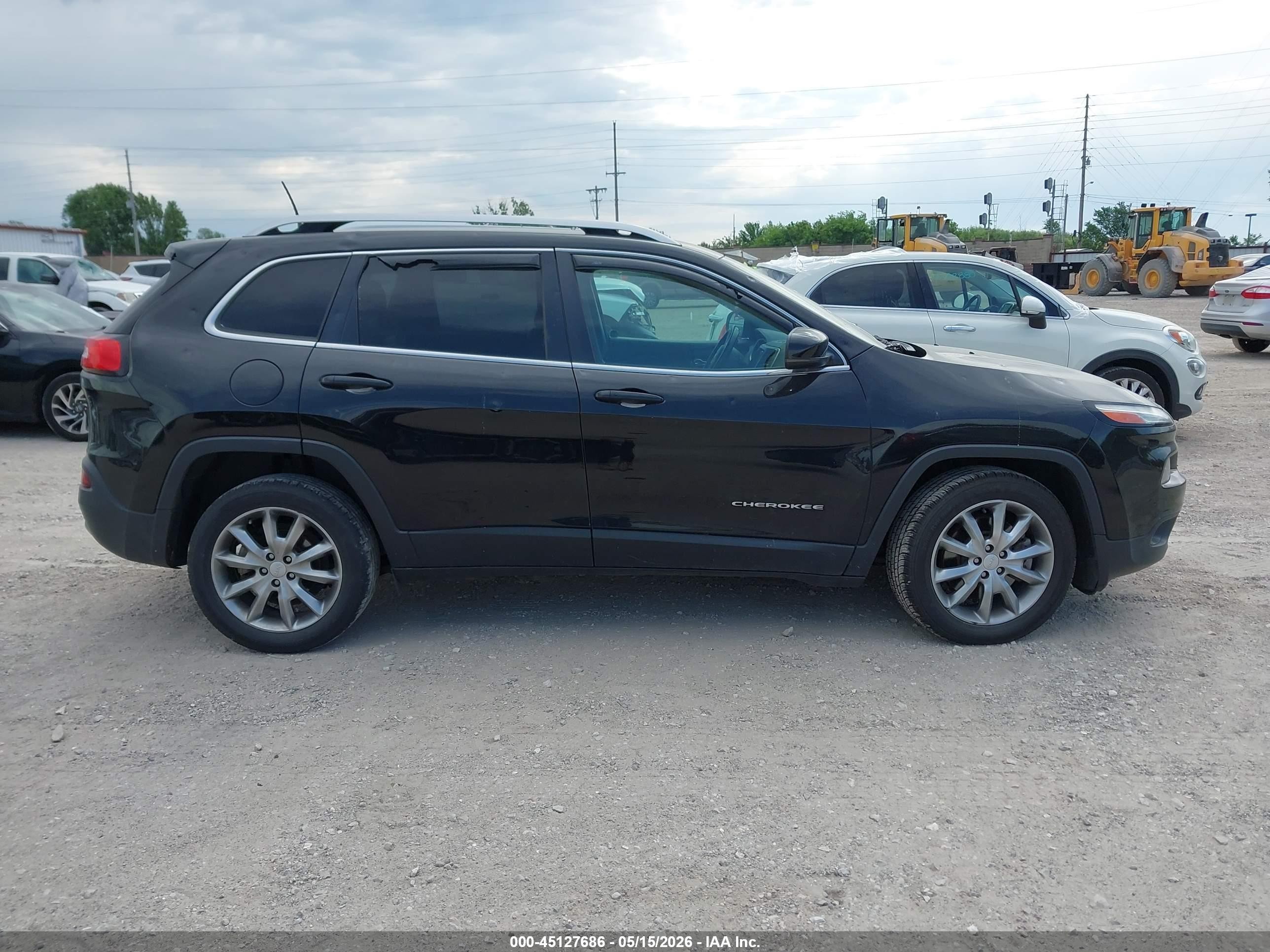 2018 Jeep Cherokee Limited Fwd Black vin: 1C4PJLDB7JD568278