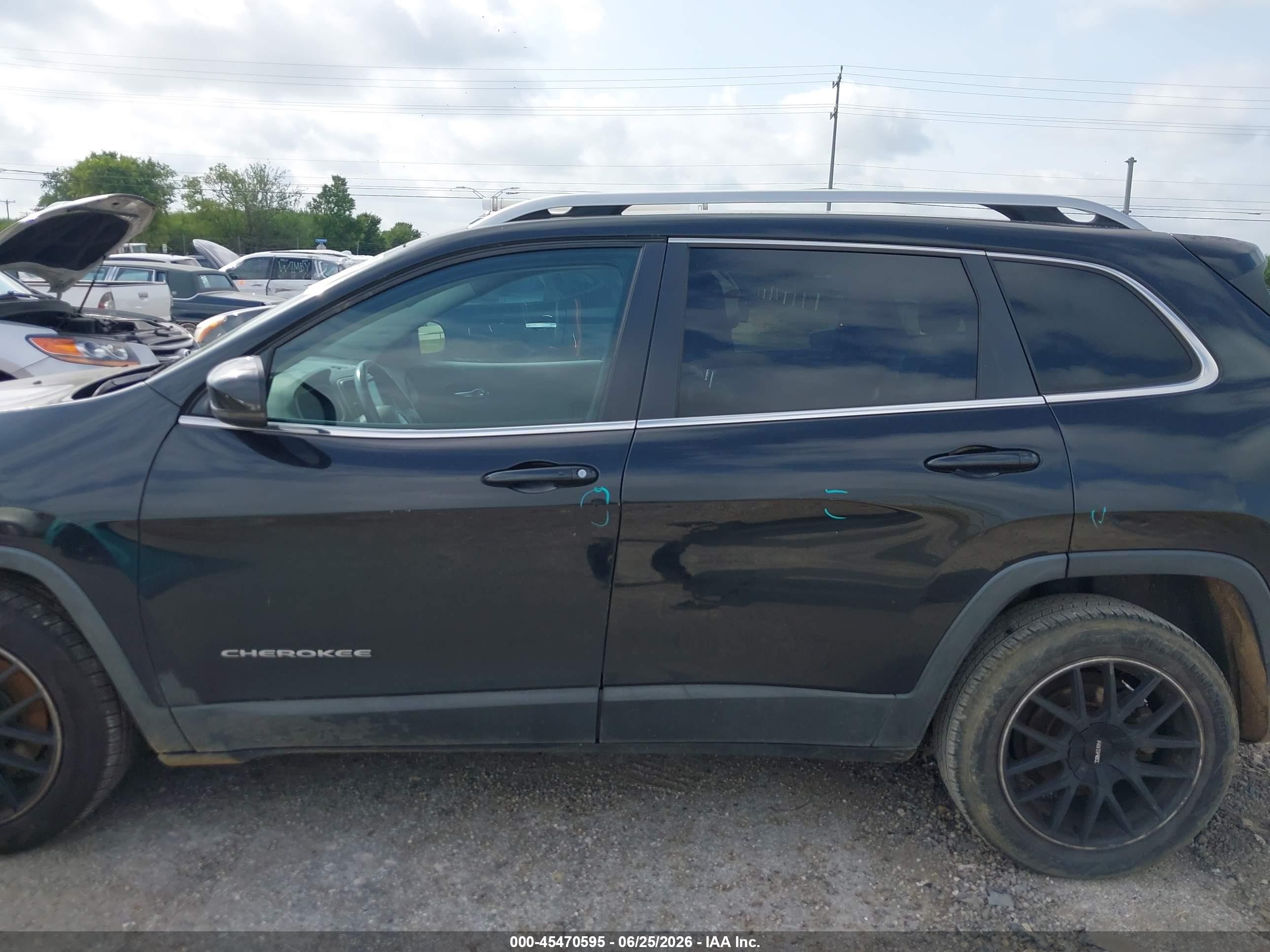 2014 Jeep Cherokee Limited Black vin: 1C4PJLDB8EW159426