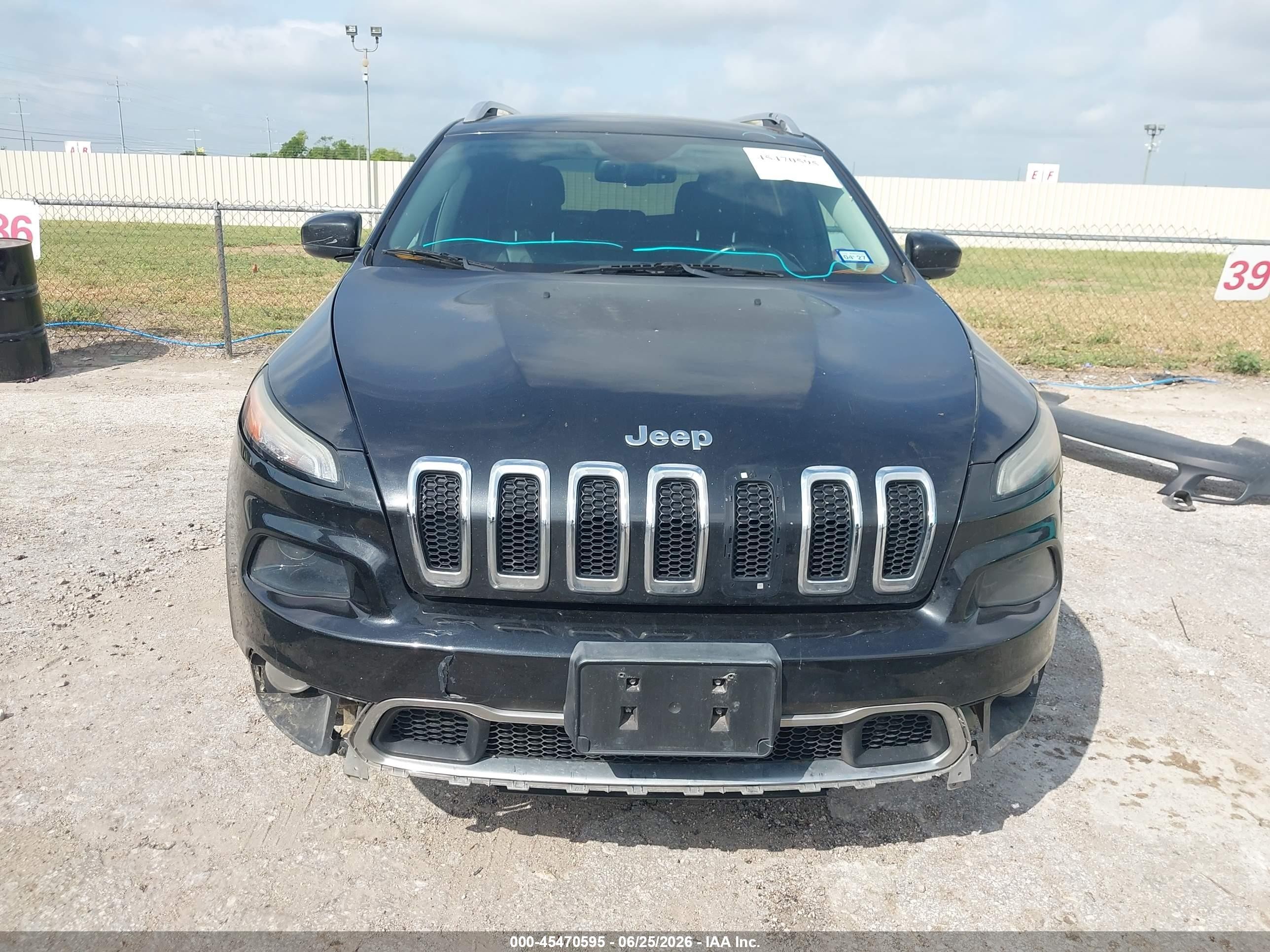 2014 Jeep Cherokee Limited Black vin: 1C4PJLDB8EW159426