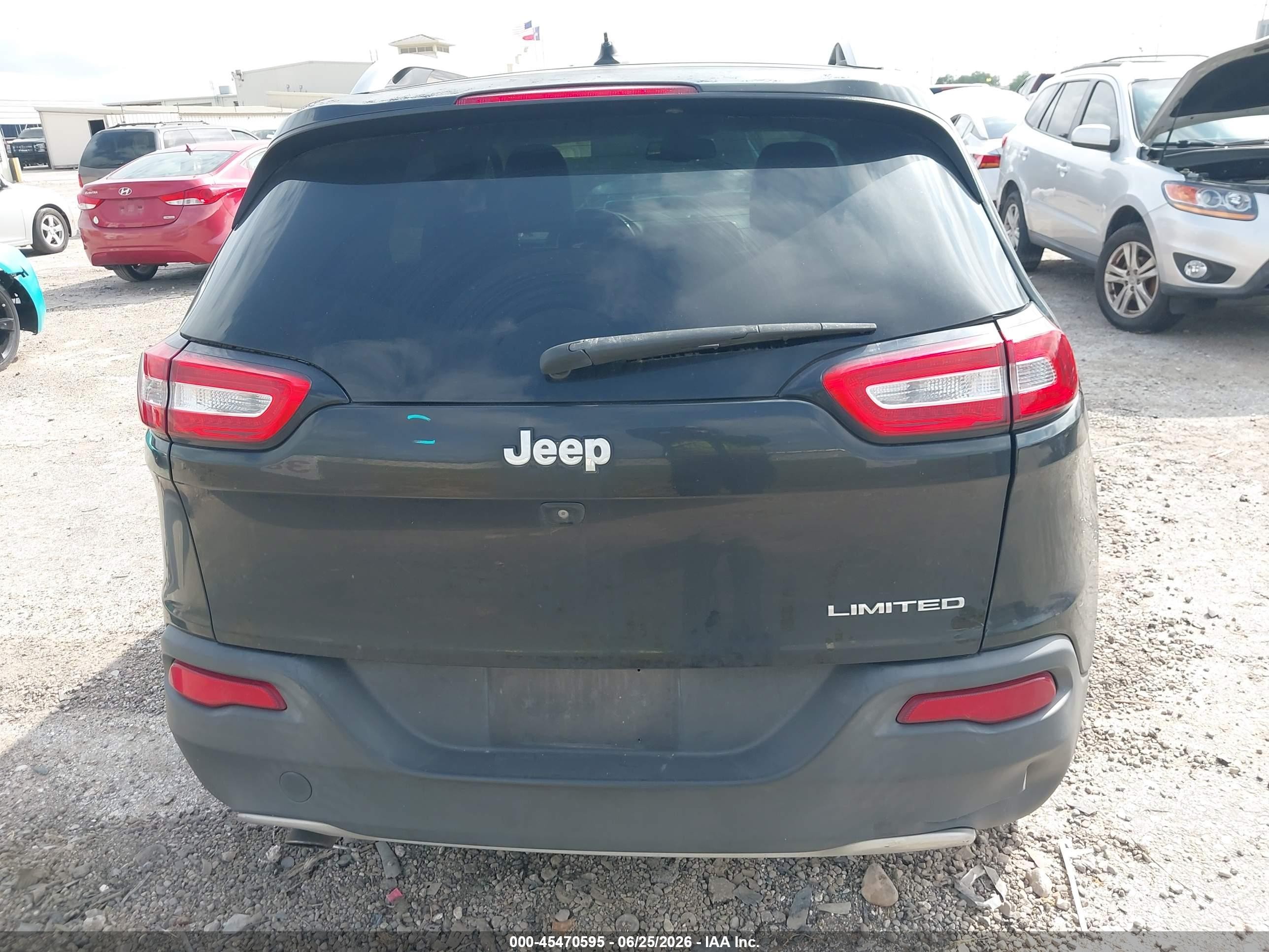 2014 Jeep Cherokee Limited Black vin: 1C4PJLDB8EW159426